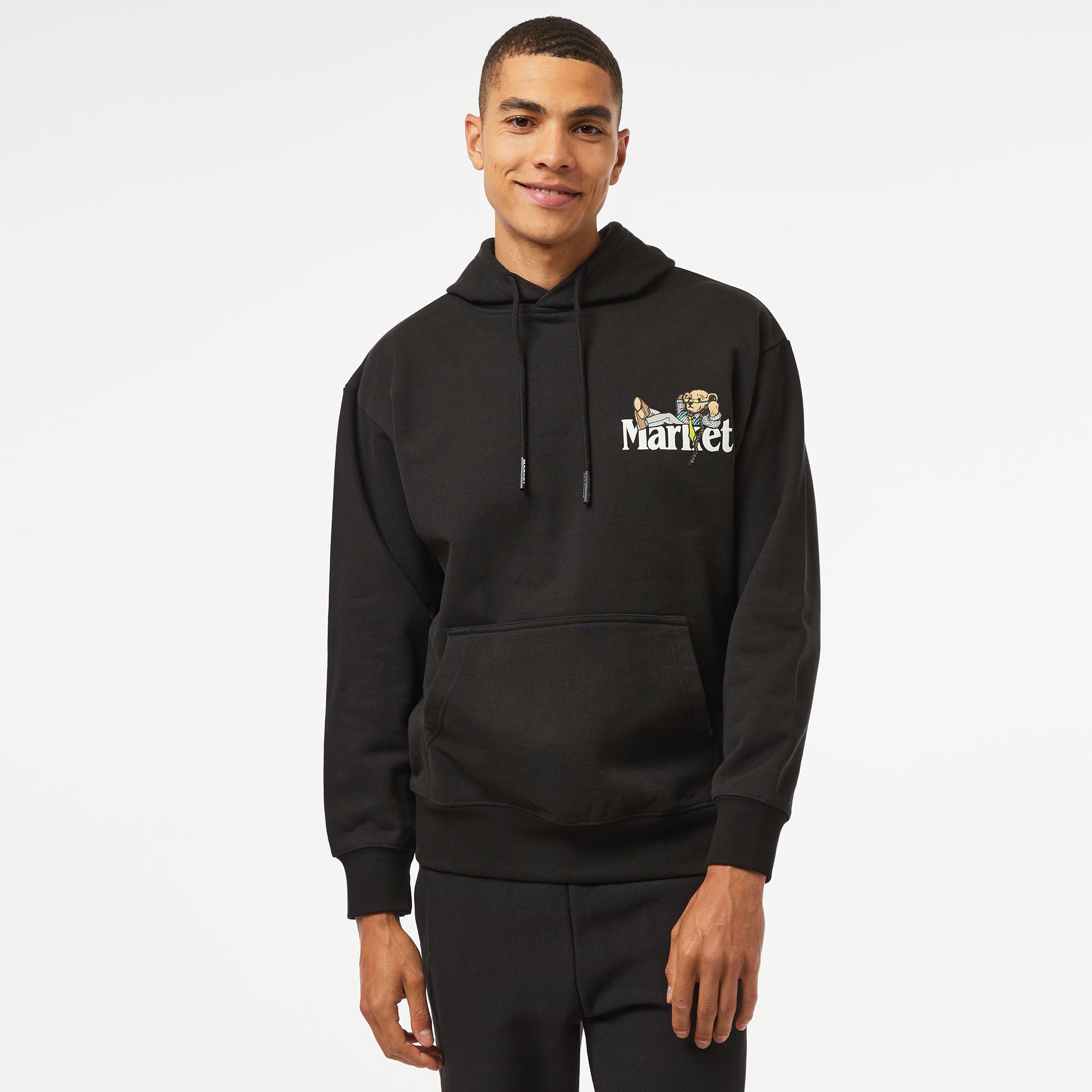 Market Better Call Bear Erkek Siyah Sweatshirt