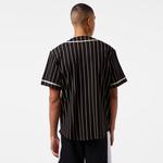 New Era Ne Pinstripe Jersey Erkek Siyah T-Shirt