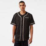 New Era Ne Pinstripe Jersey Erkek Siyah T-Shirt