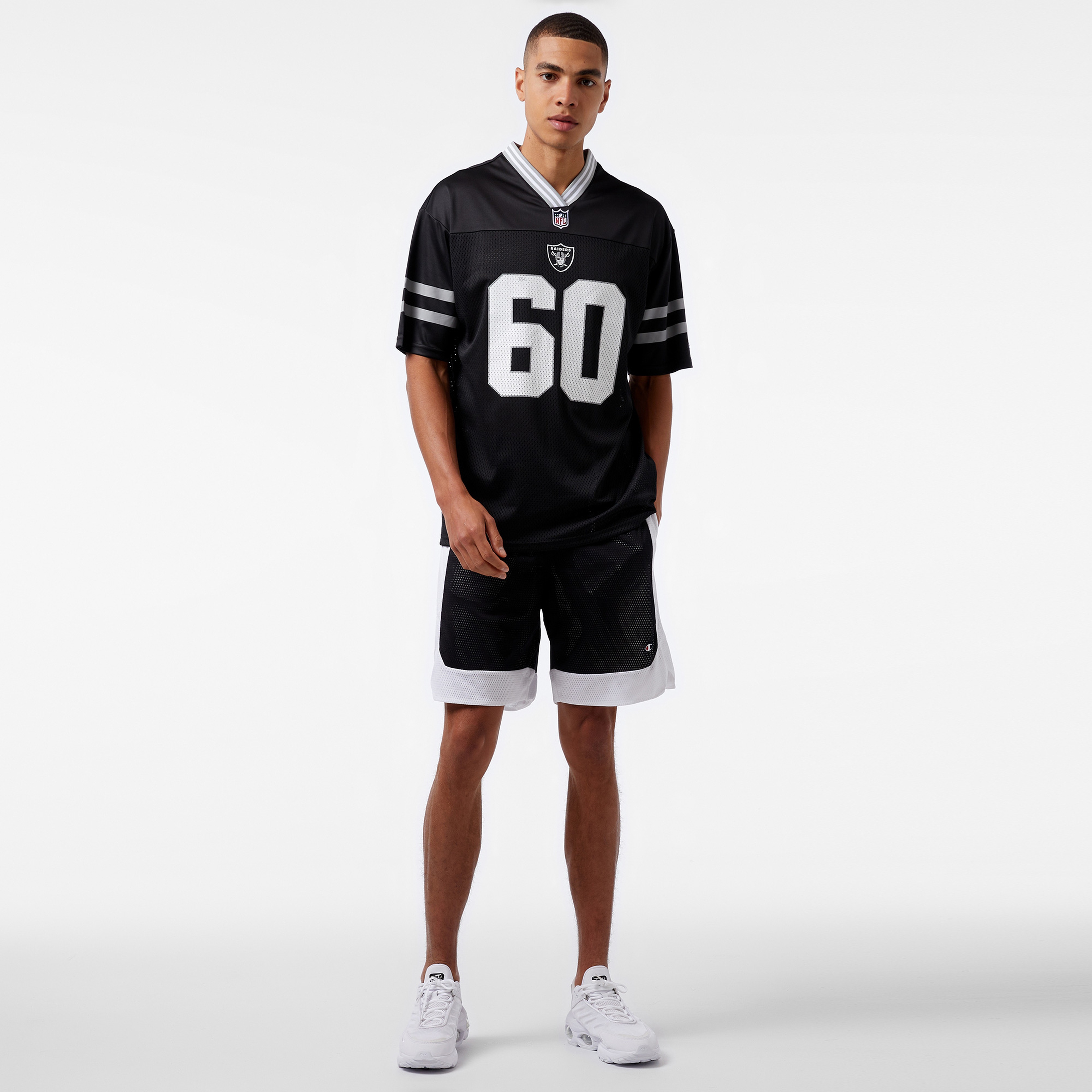 New Era Nos Nfl Mesh Tee Erkek Siyah T-Shirt