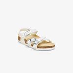 Birkenstock Kumba Bf Shiny Lizard Embossed Çocuk Beyaz Terlik