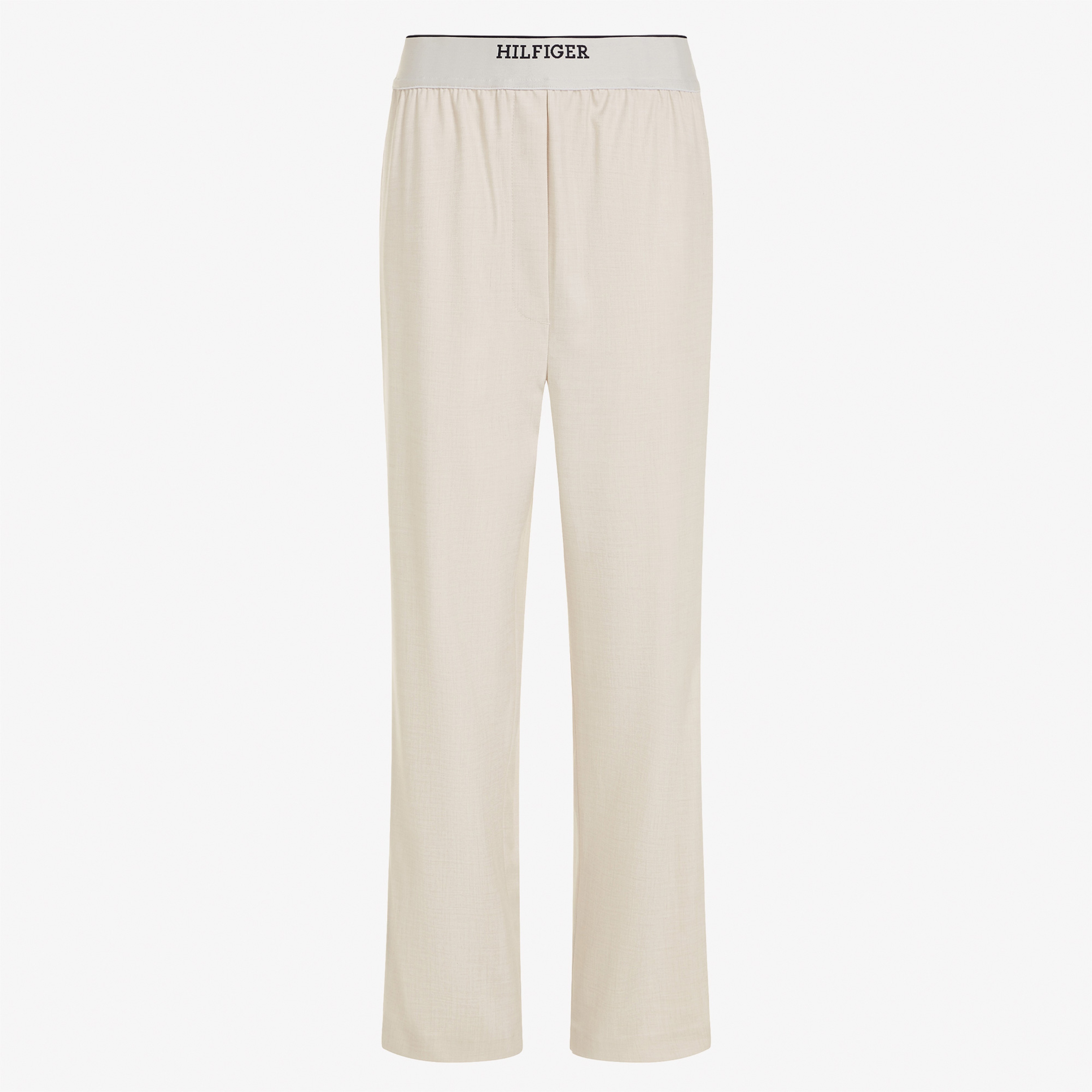 Tommy Hilfiger Logoll On Slimaight Kadın Bej Pantolon