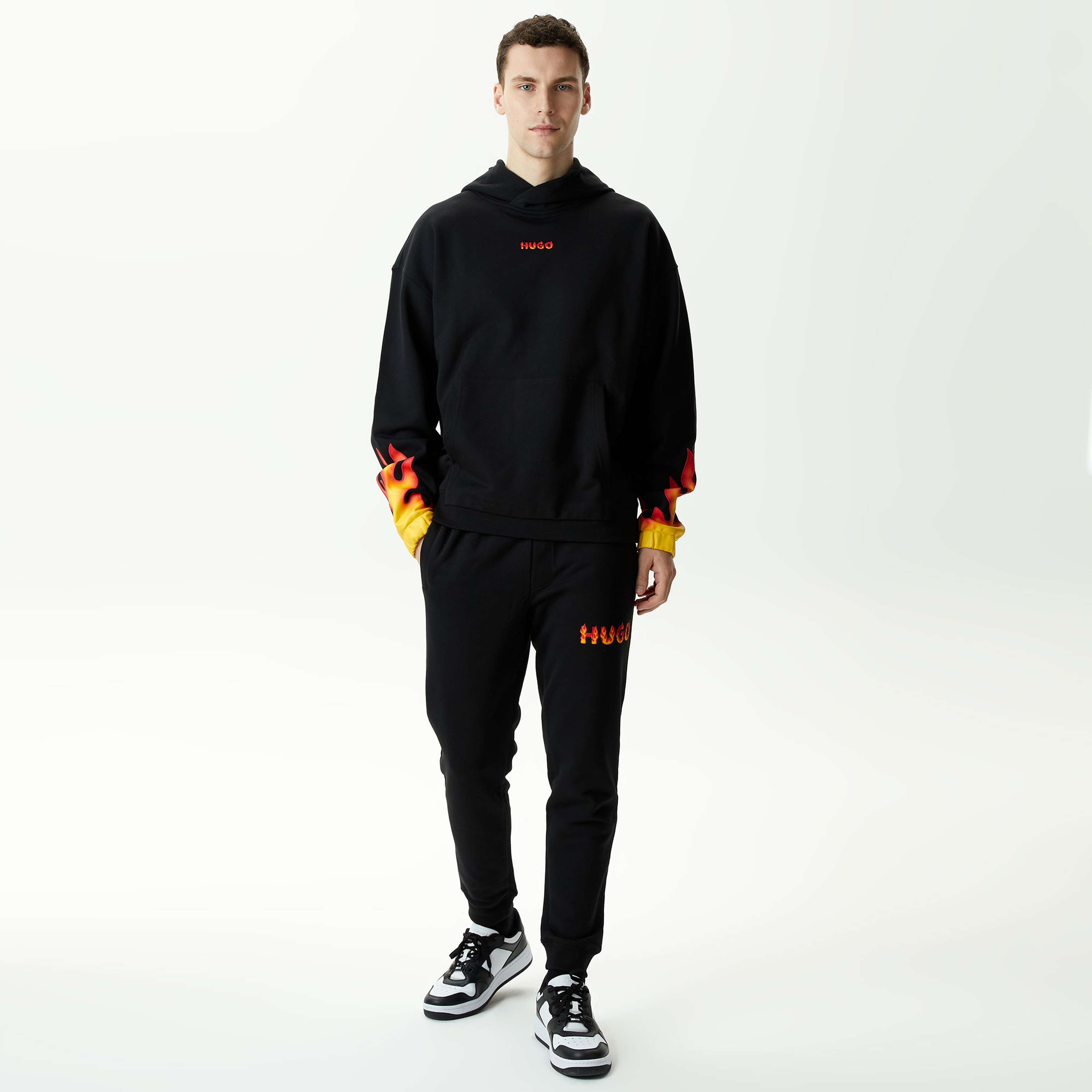 Hugo Droma Erkek Siyah Sweatshirt