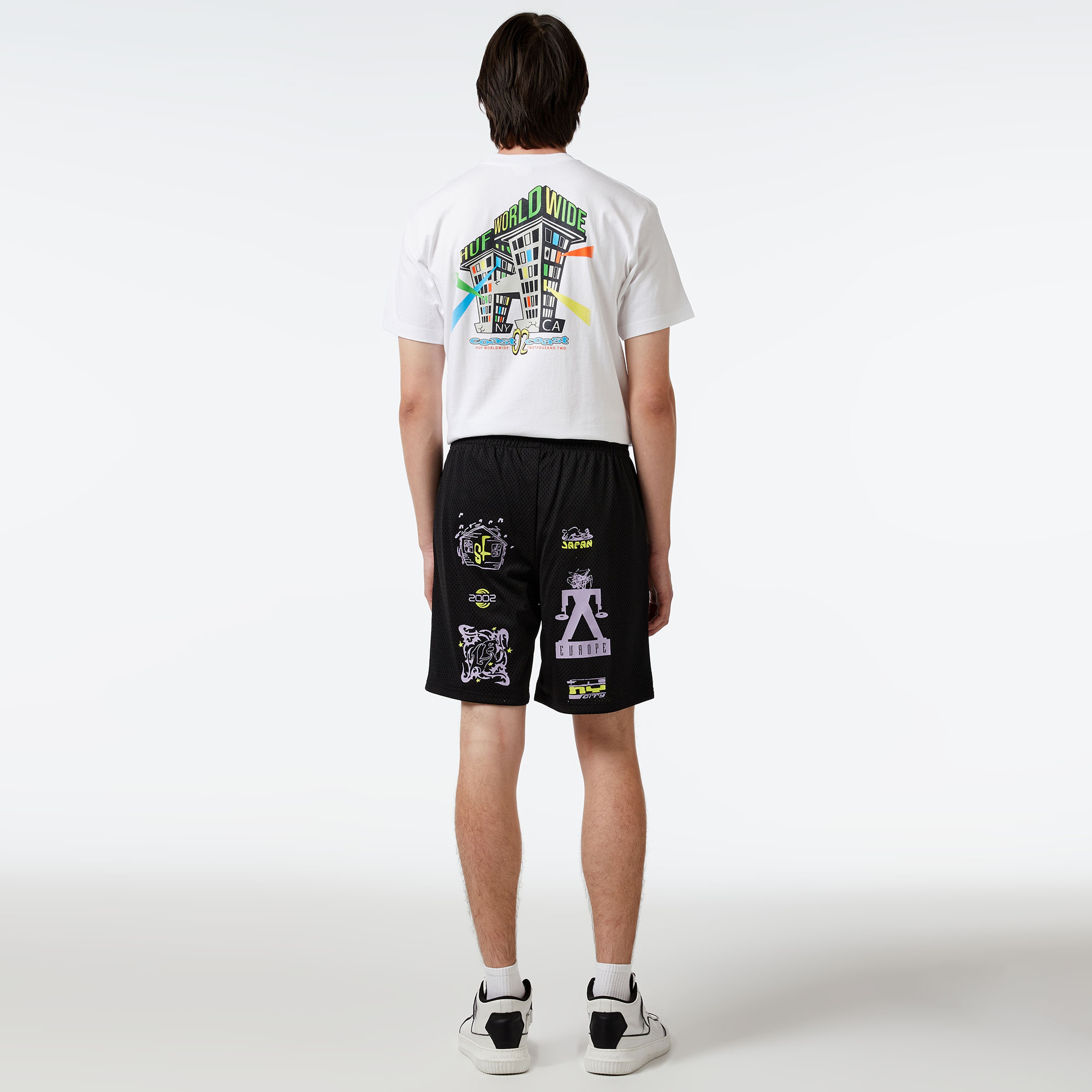 HUF Zine Mesh Basketball Erkek Siyah Şort