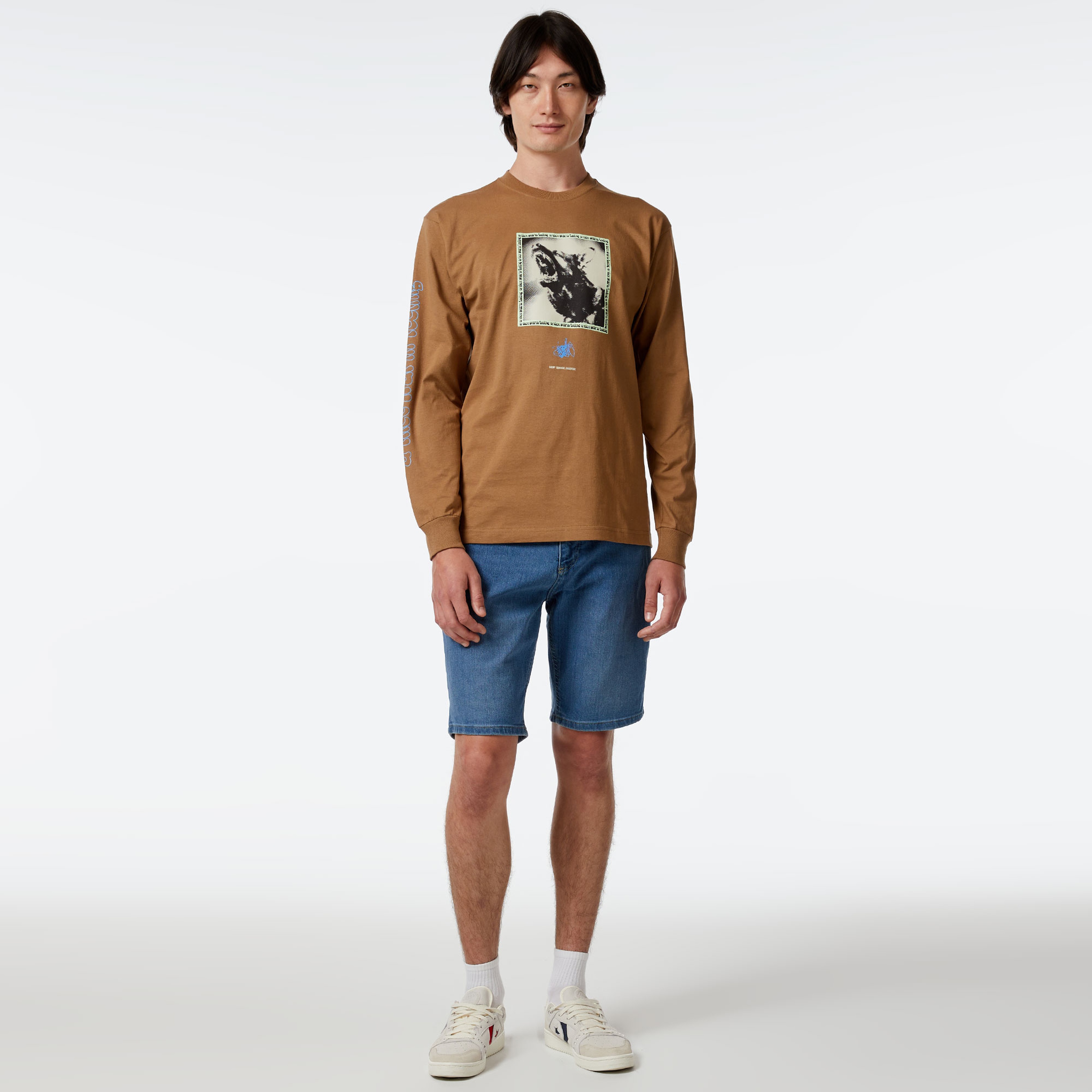 HUF Beware L/S Erkek Kahverengi Sweatshirt