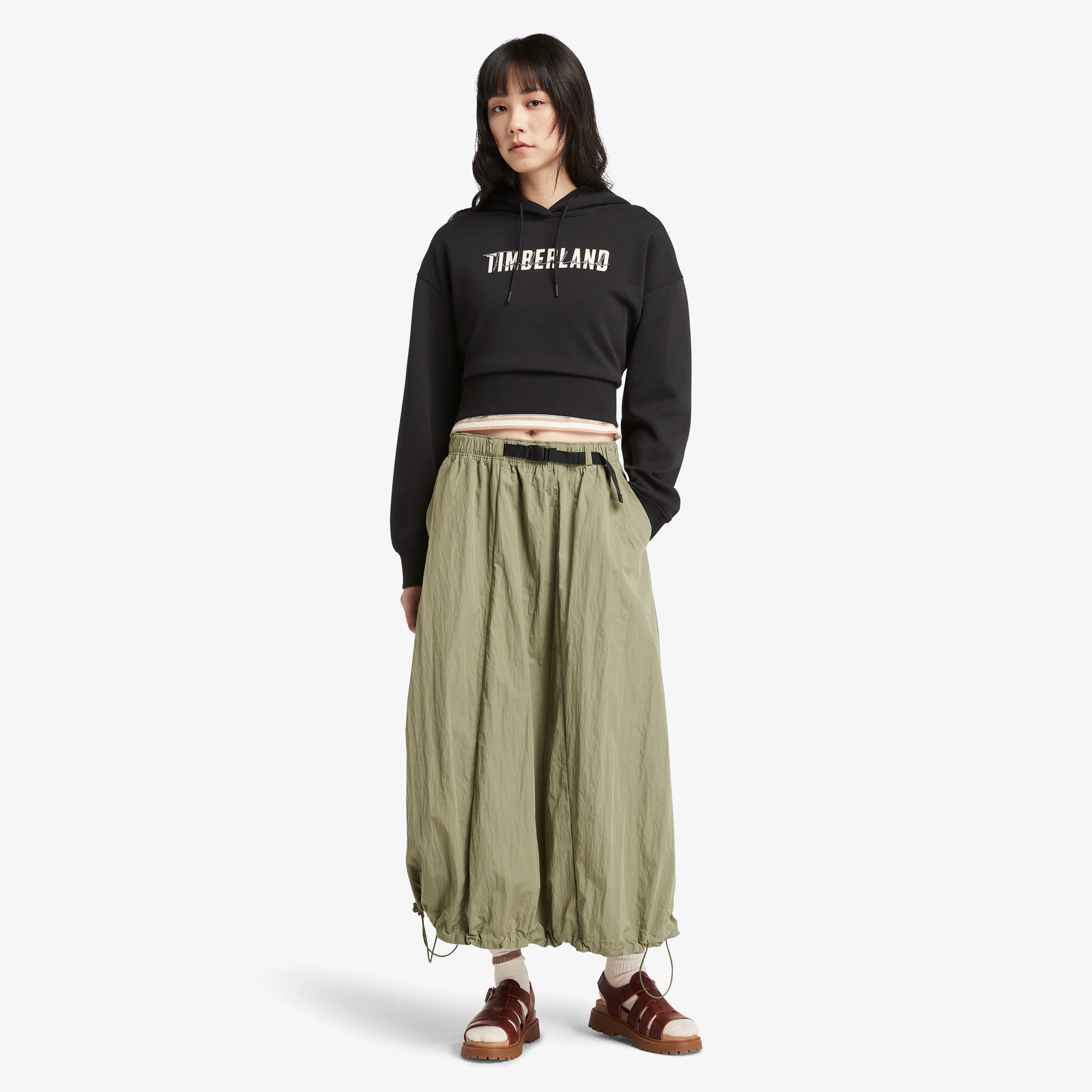 Timberland Brushed Back Kadın Siyah Hoodie