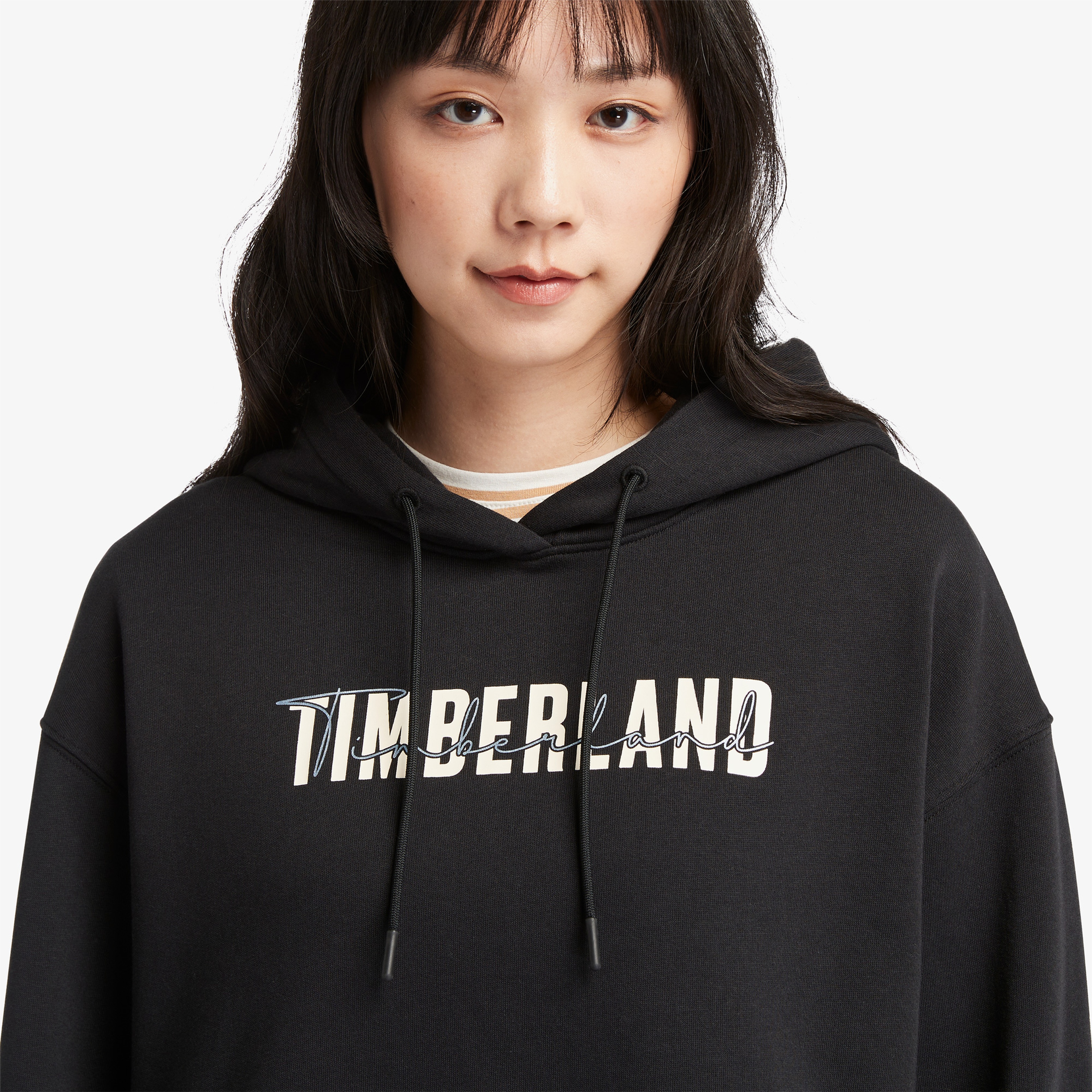 Timberland Brushed Back Kadın Siyah Hoodie