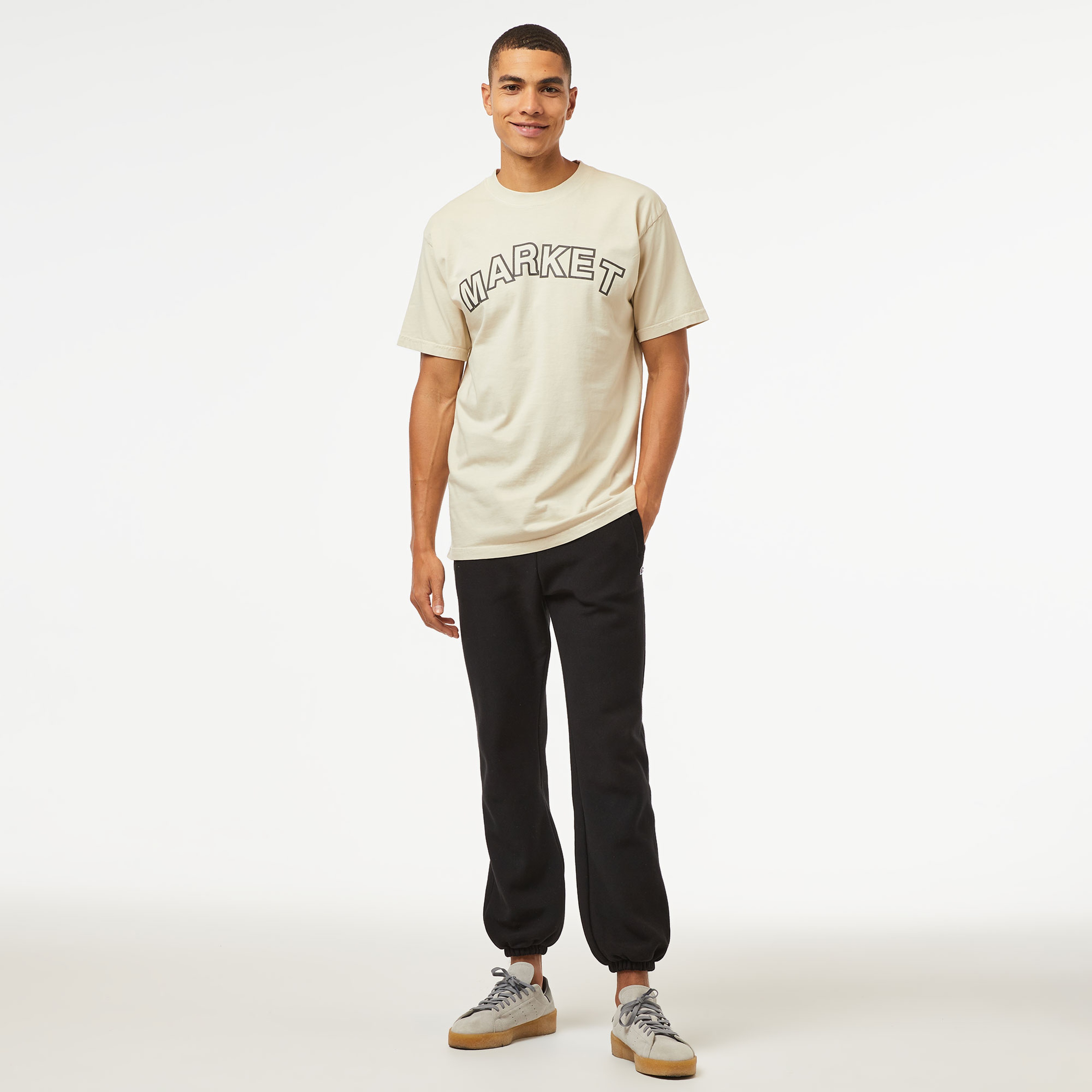 Market Community Garden Erkek Krem Rengi T-Shirt