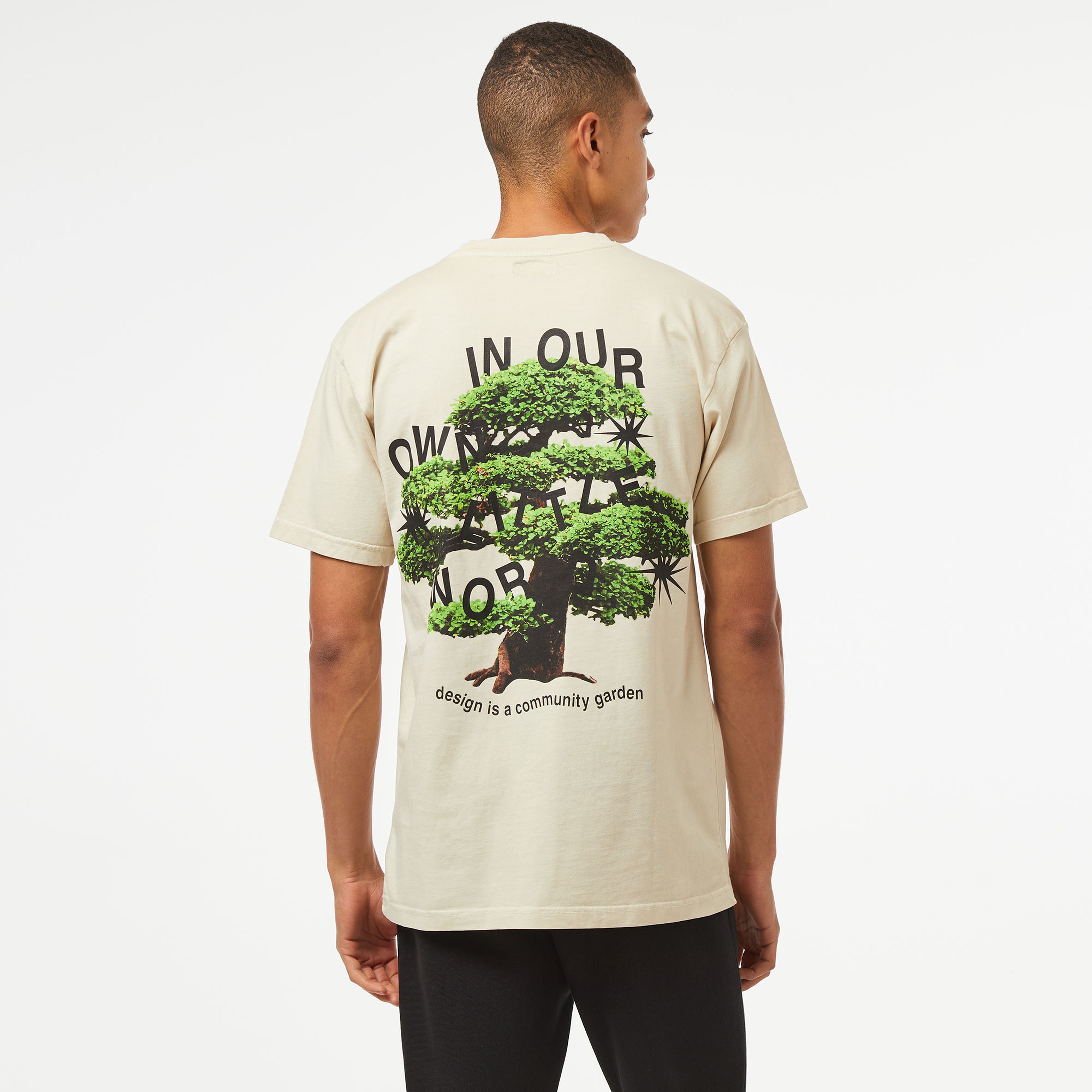 Market Community Garden Erkek Krem Rengi T-Shirt