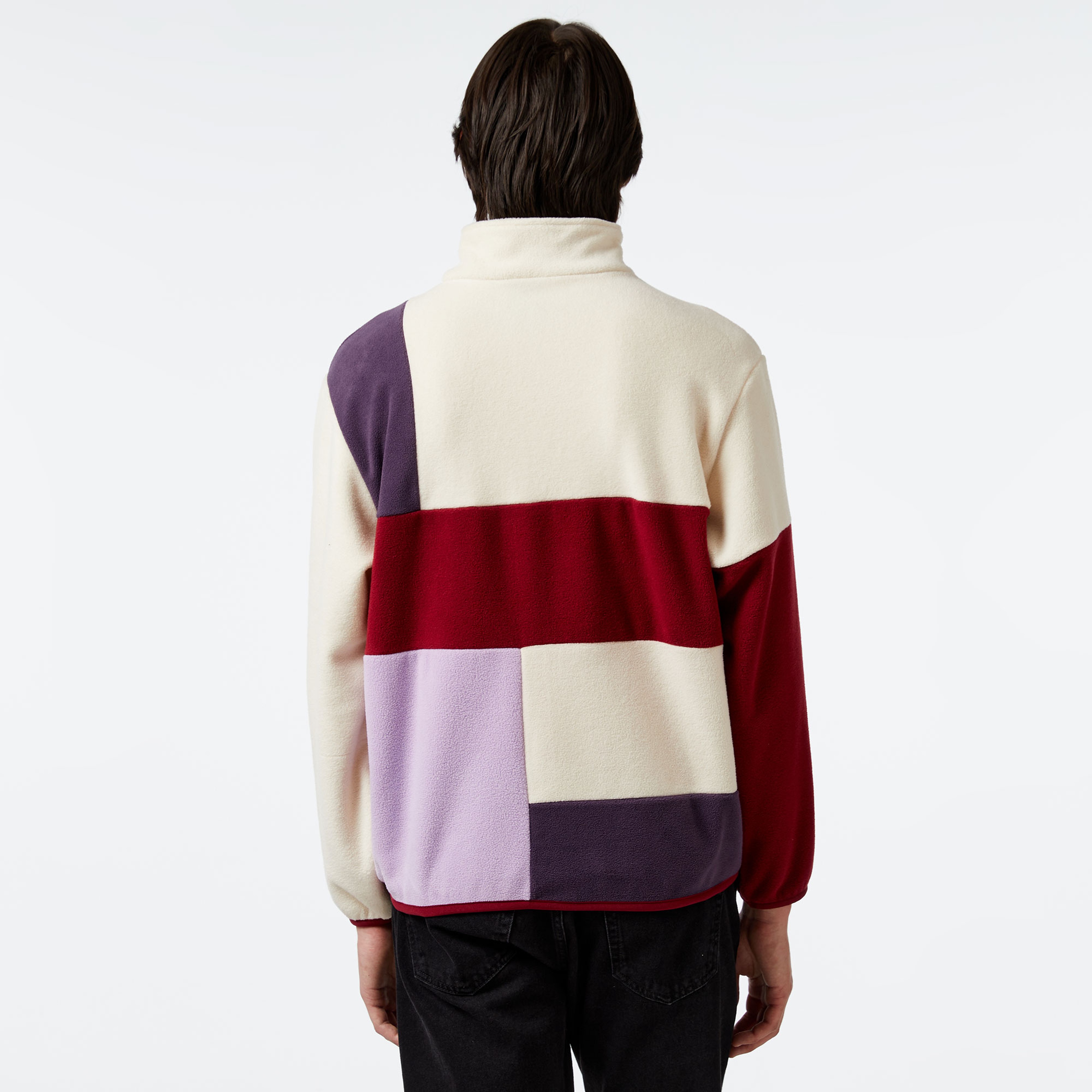 HUF Remix Quarter Zip Fleece Erkek Lila Ceket