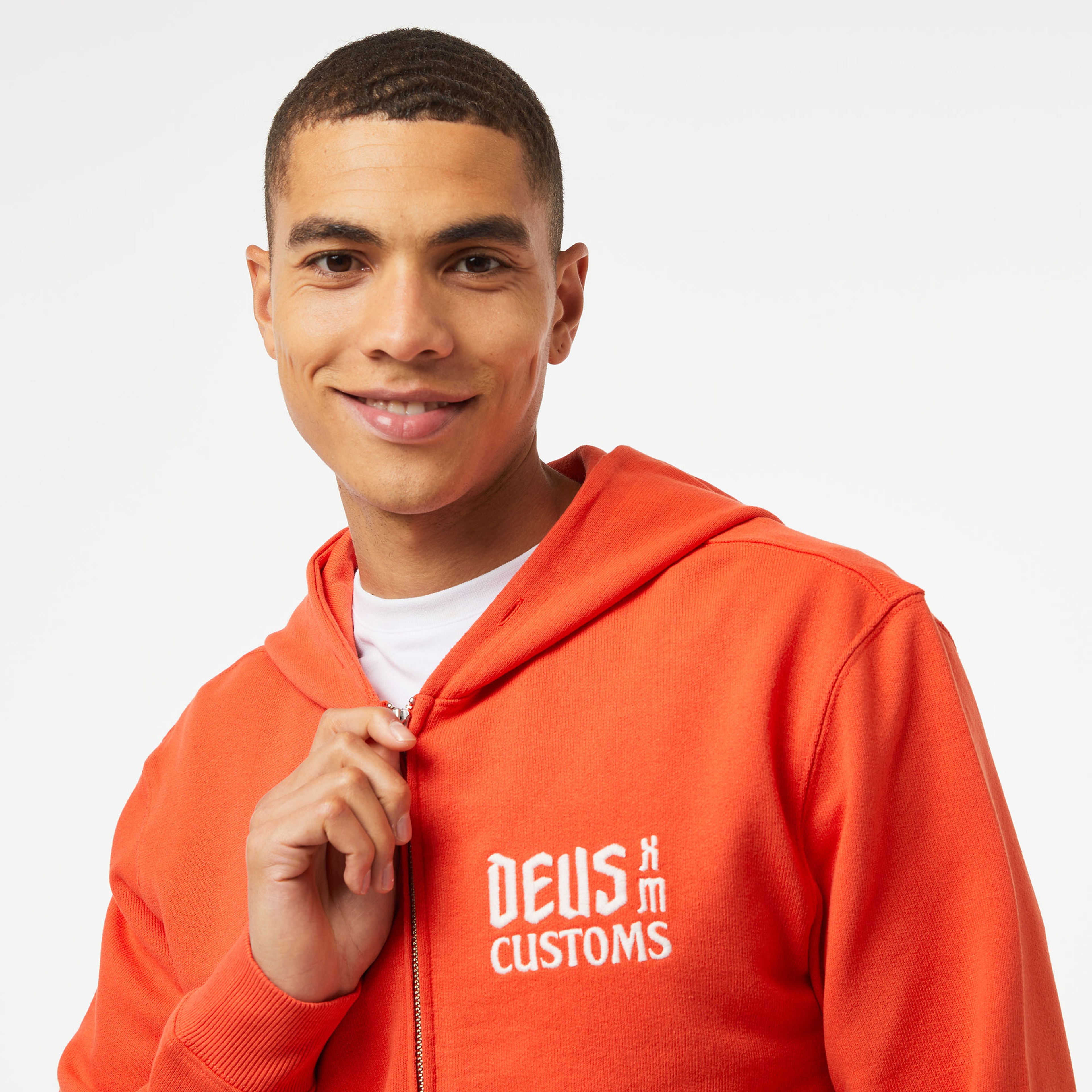 Deus Ex Machina Supporter Zip Hoodie Erkek Kırmızı Sweatshirt