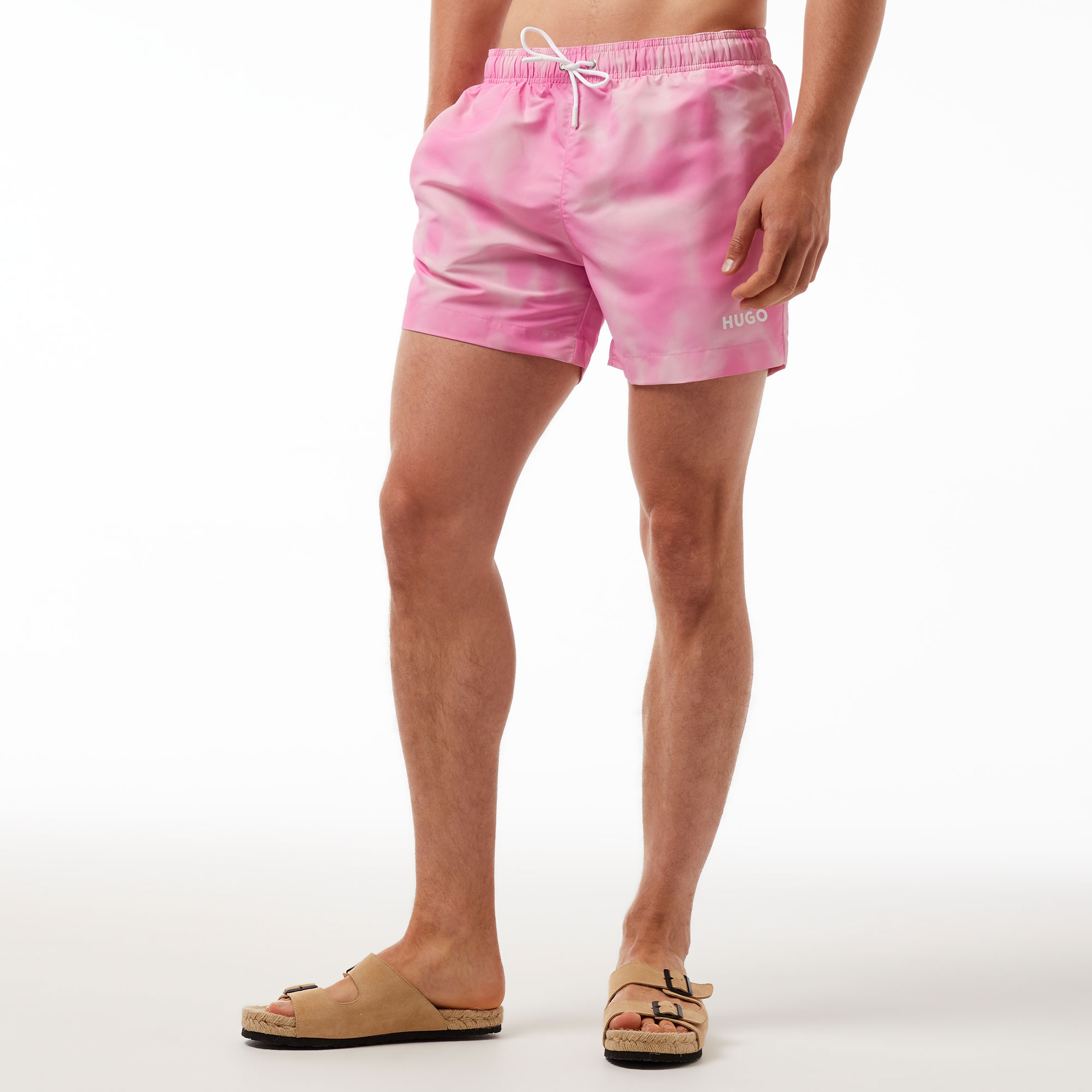 Hugo Wes Erkek Pembe Mayo Şort