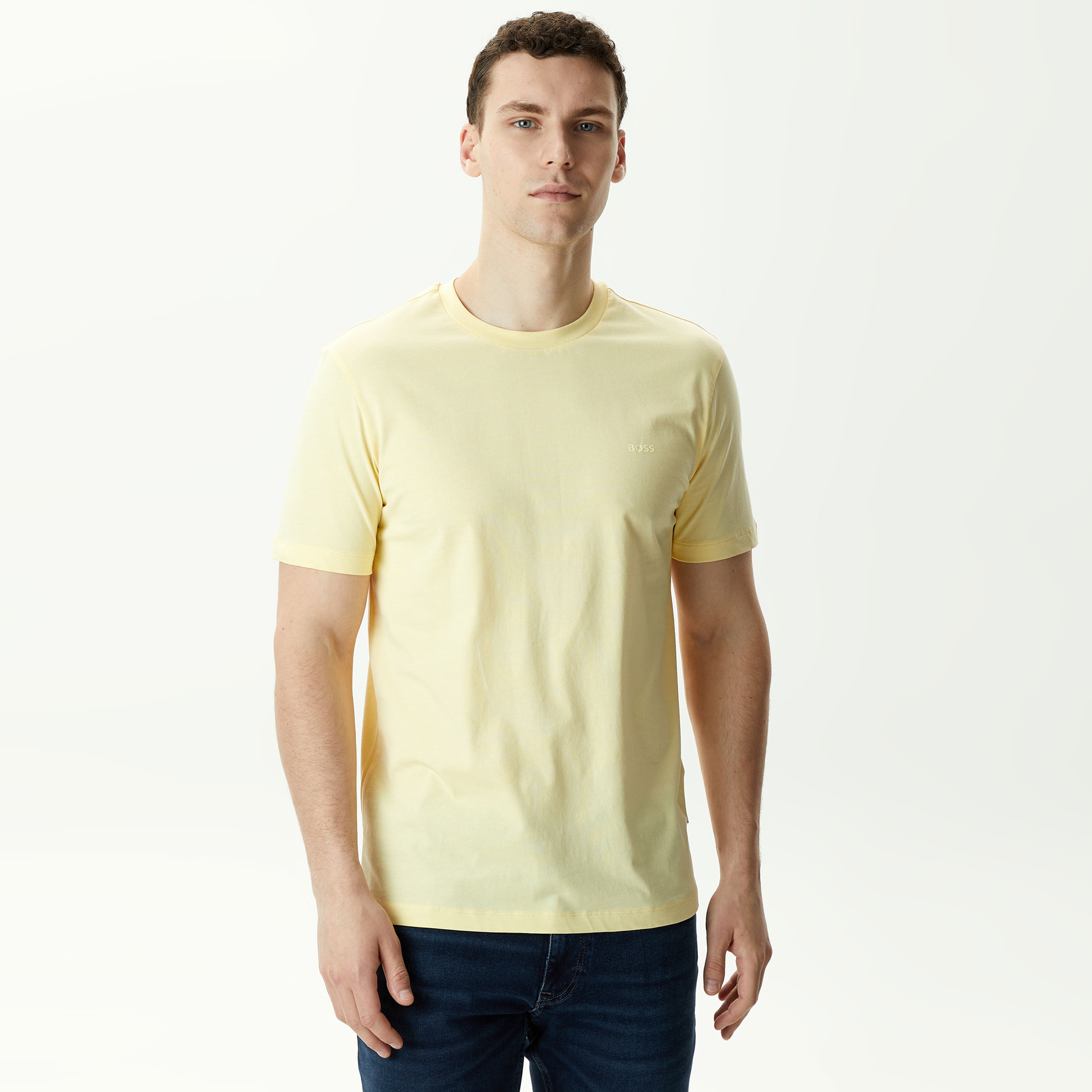 Boss Thompson 01 Erkek Sarı T-Shirt
