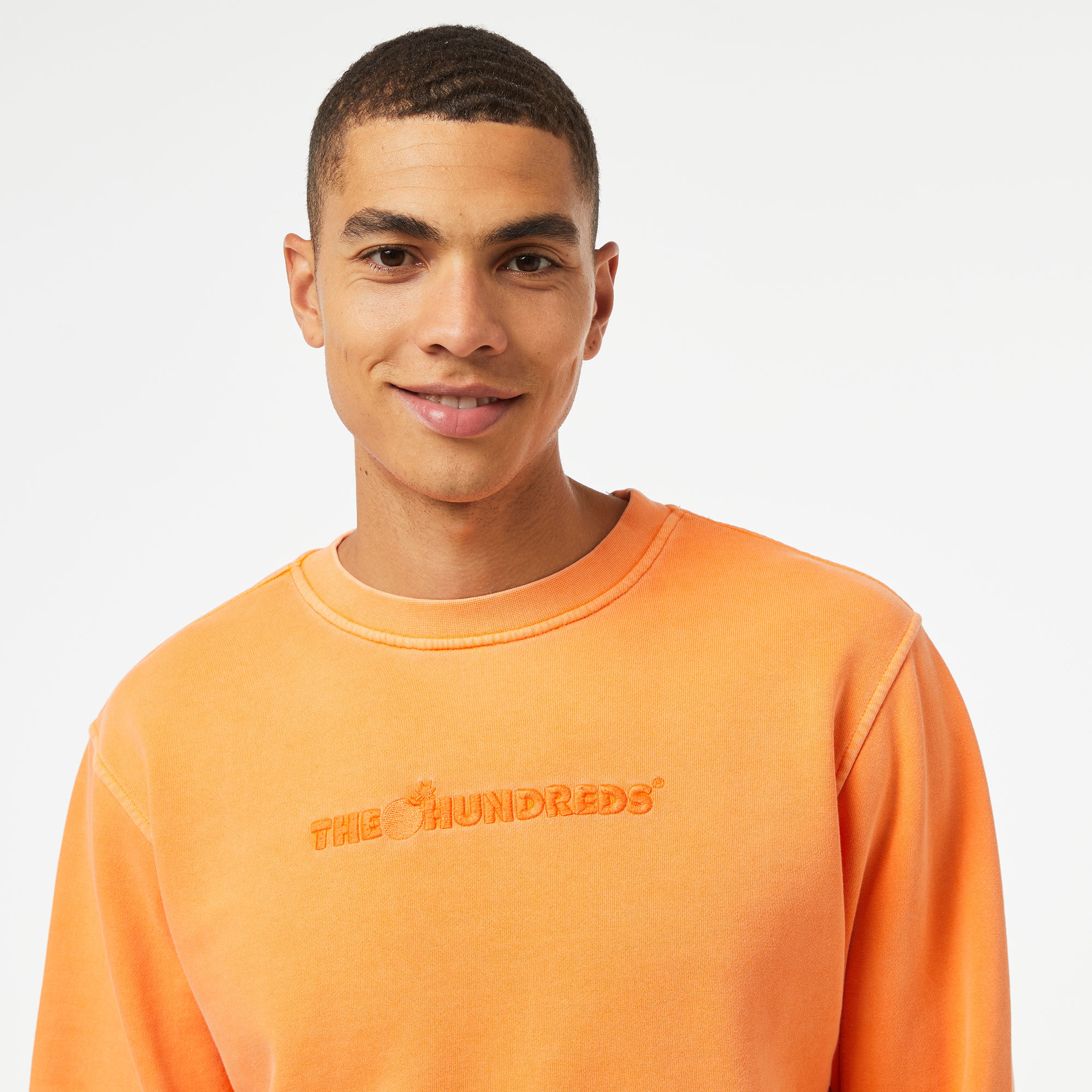 The Hundreds Bar Erkek Turuncu Sweatshirt