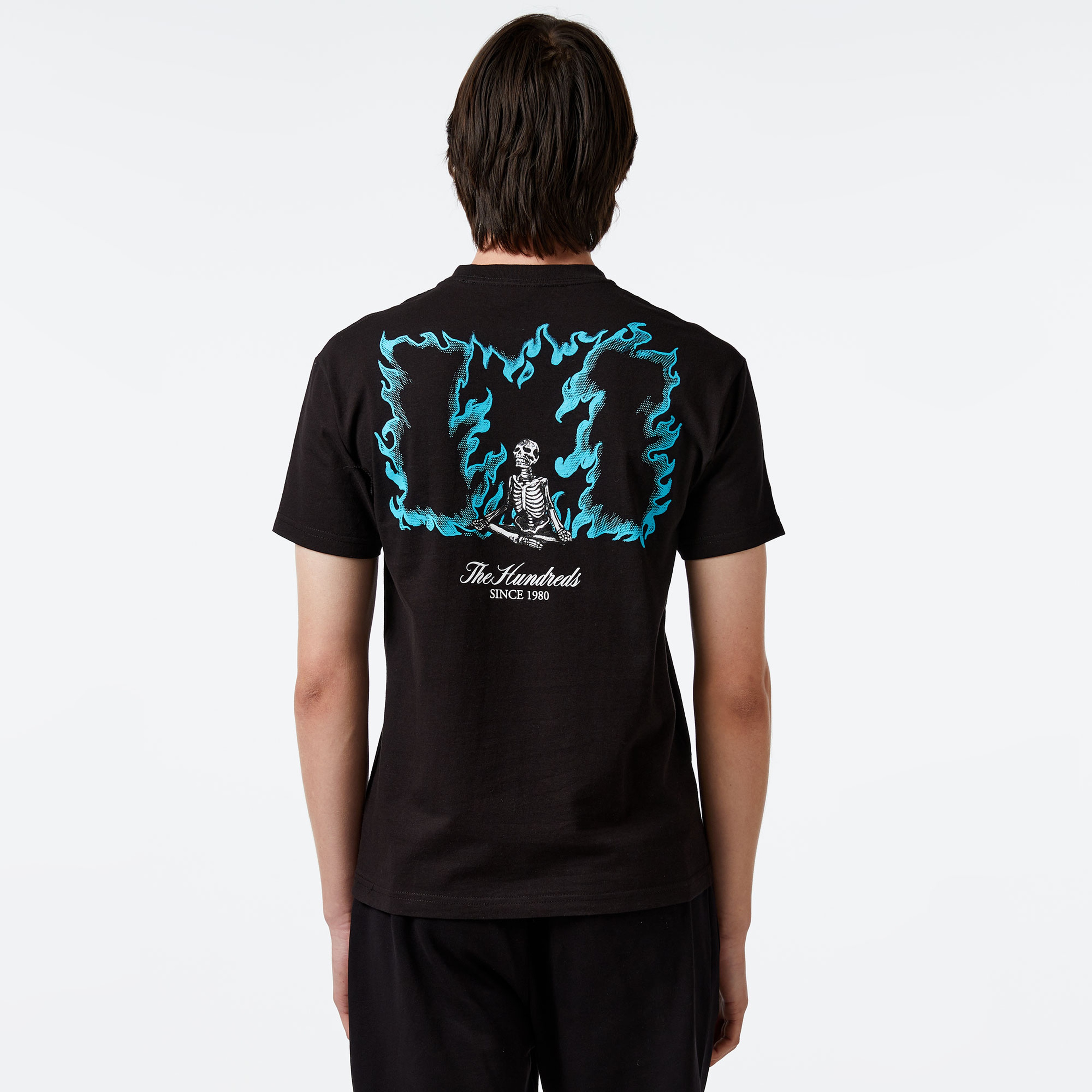 The Hundreds Flame Wildfire Erkek Siyah T-Shirt