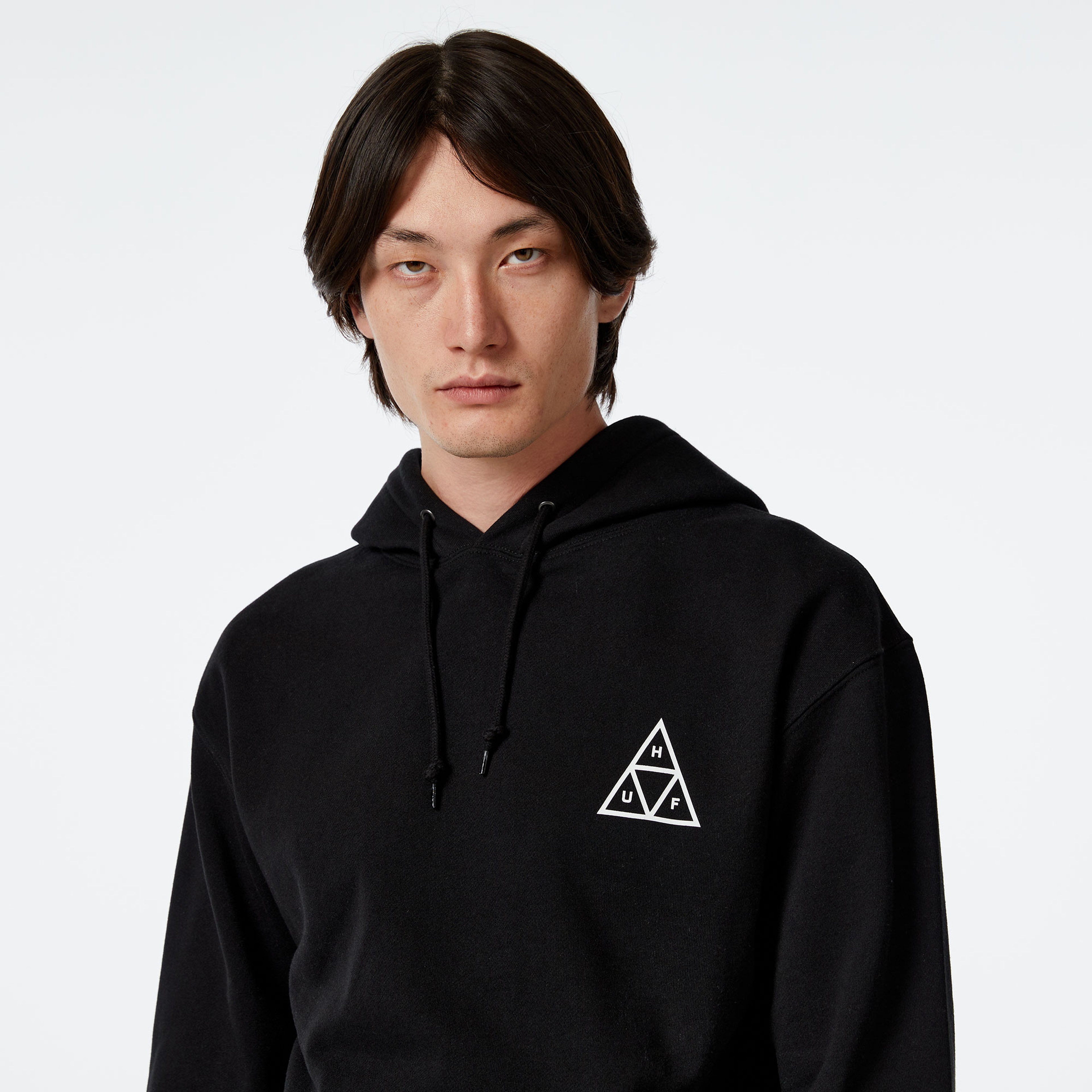 HUF Huf Set TT P/O Erkek Siyah Sweatshirt