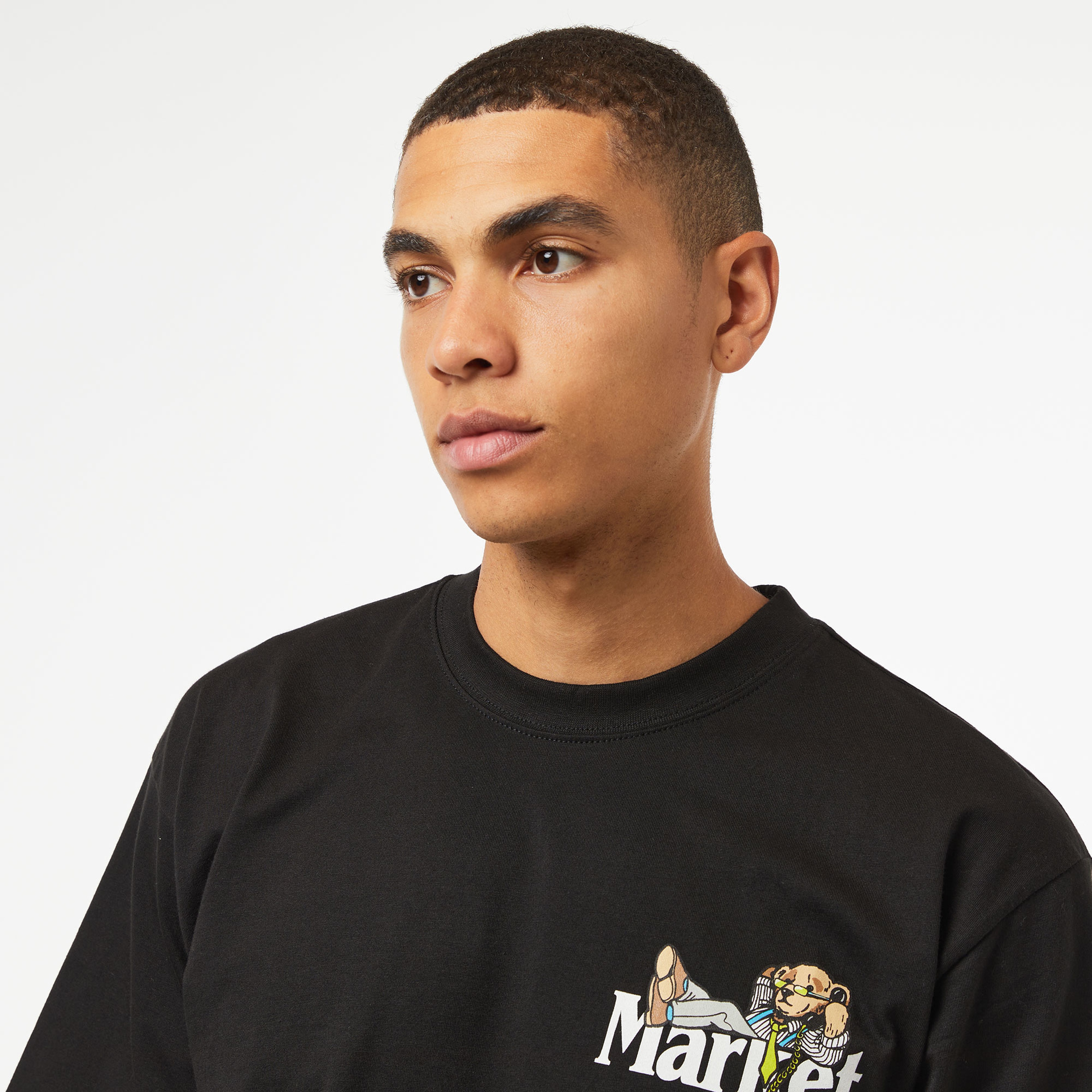 Market Better Call Bear Erkek Siyah T-Shirt