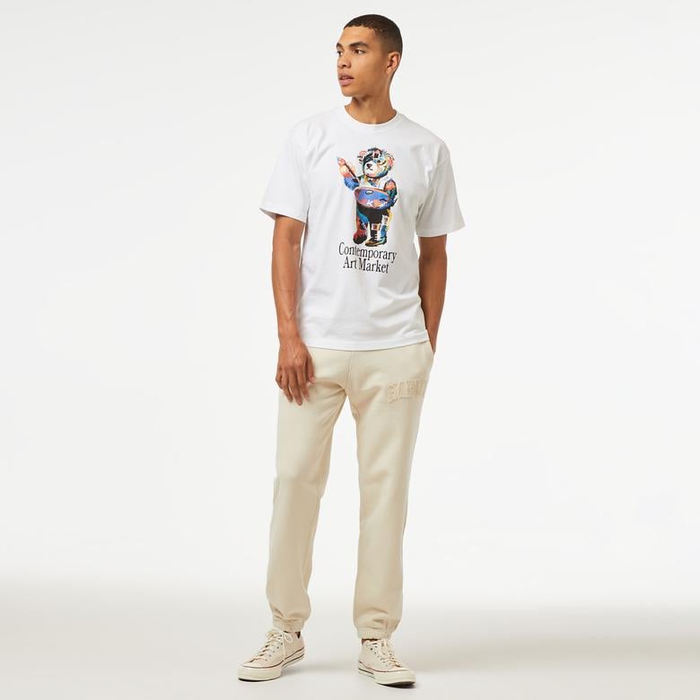 Market Art Market Bear Erkek Beyaz T-Shirt