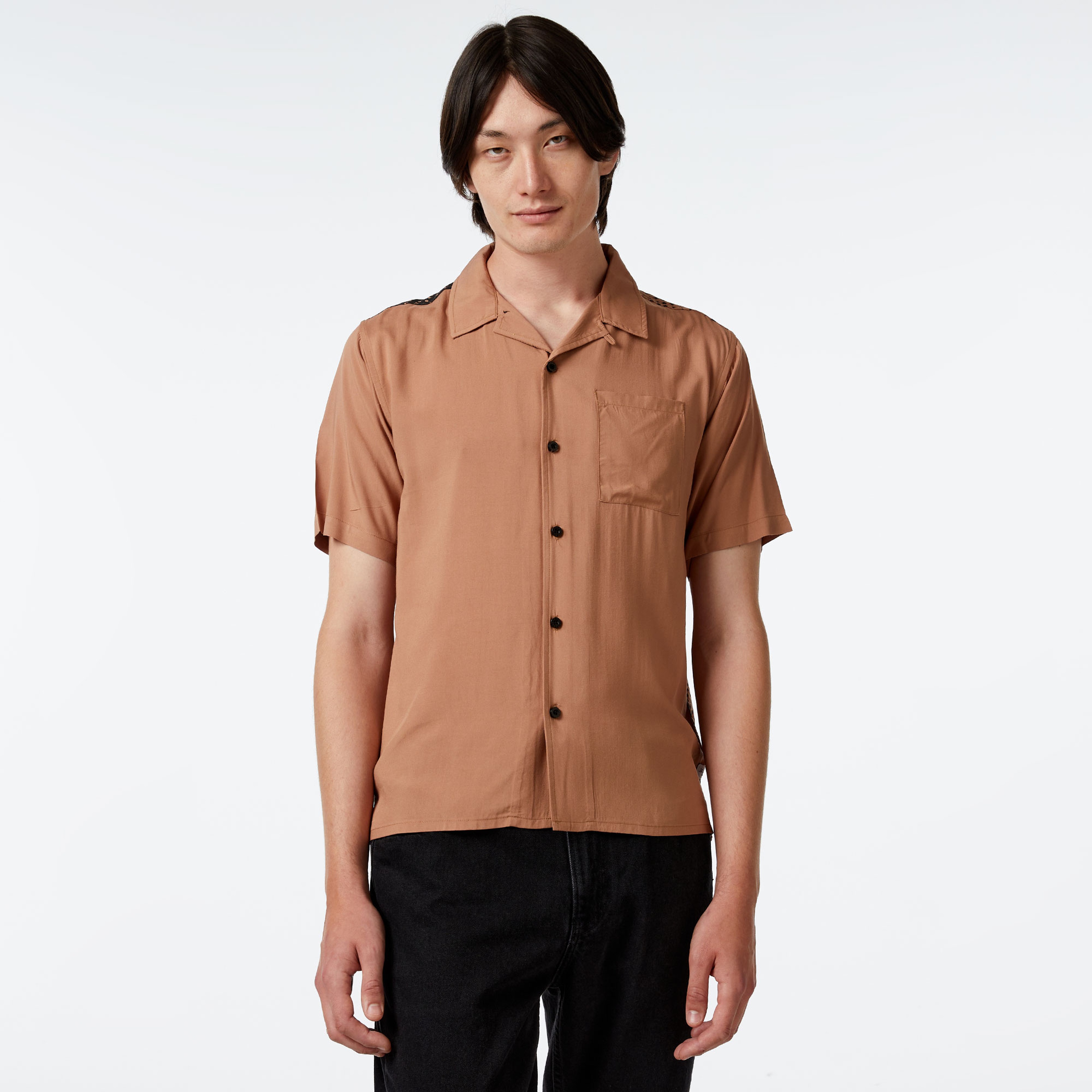 The Hundreds Face Woven Erkek Kahverengi T-Shirt