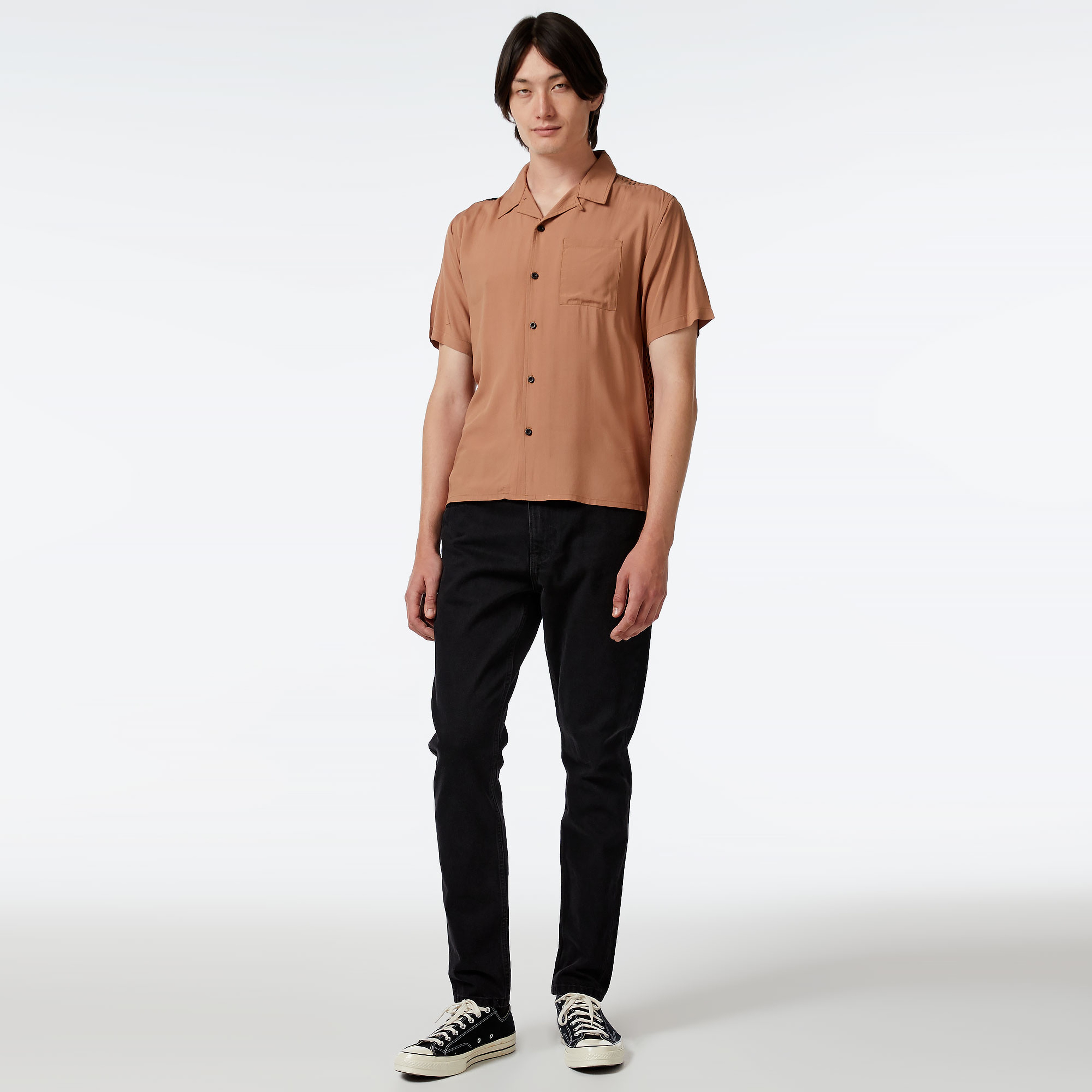 The Hundreds Face Woven Erkek Kahverengi T-Shirt