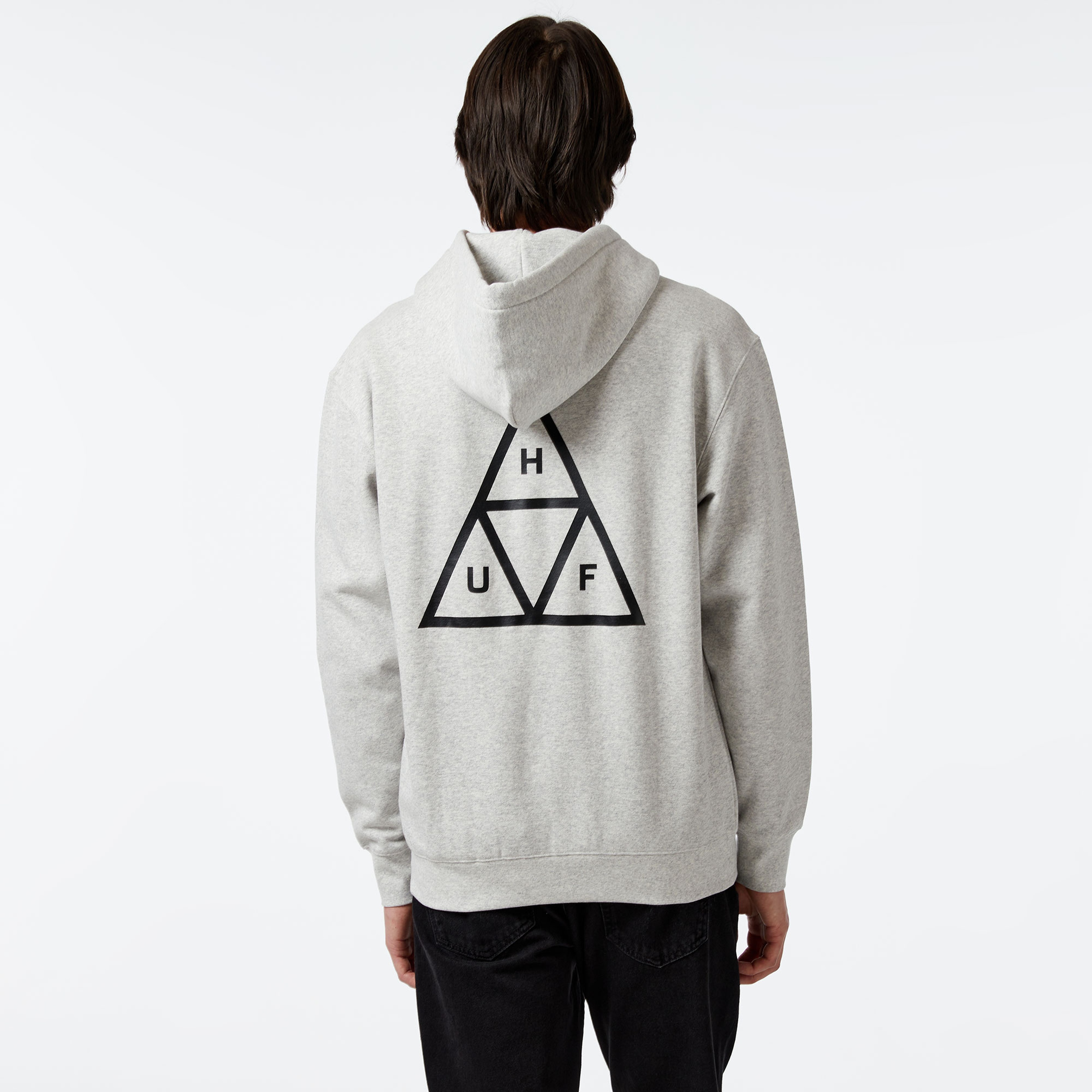 HUF Huf Set TT P/O Erkek Gri Sweatshirt