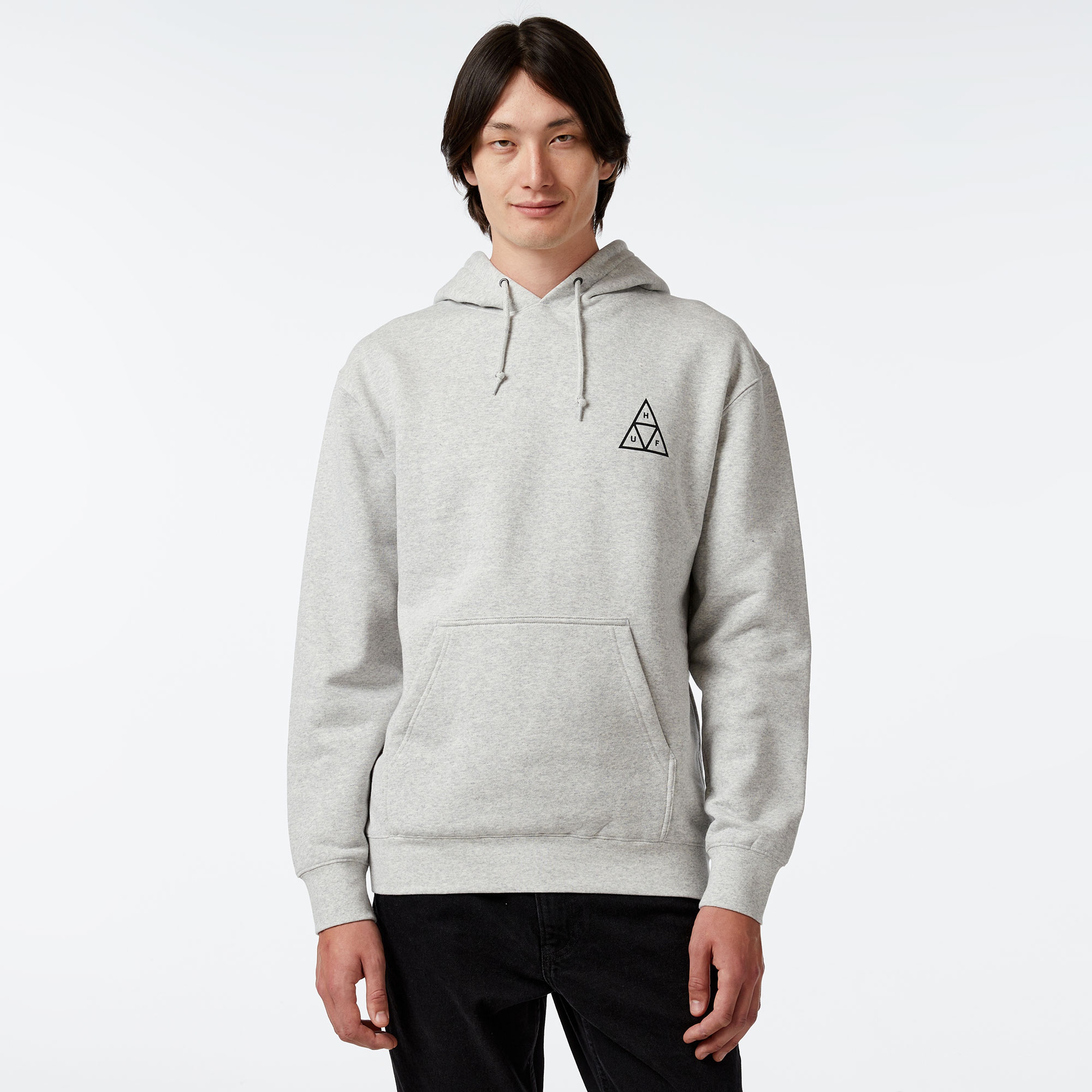 HUF Huf Set TT P/O Erkek Gri Sweatshirt