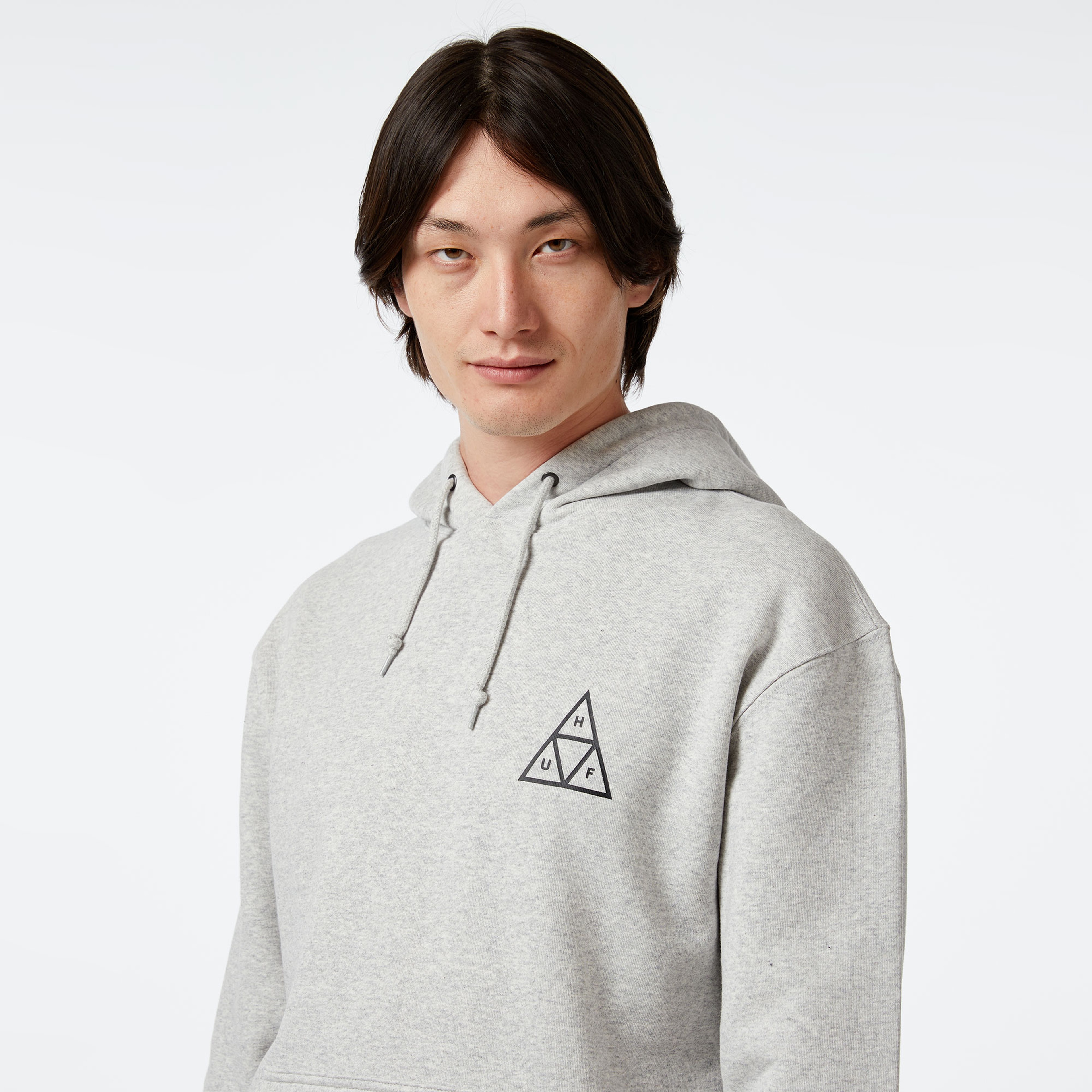 HUF Huf Set TT P/O Erkek Gri Sweatshirt