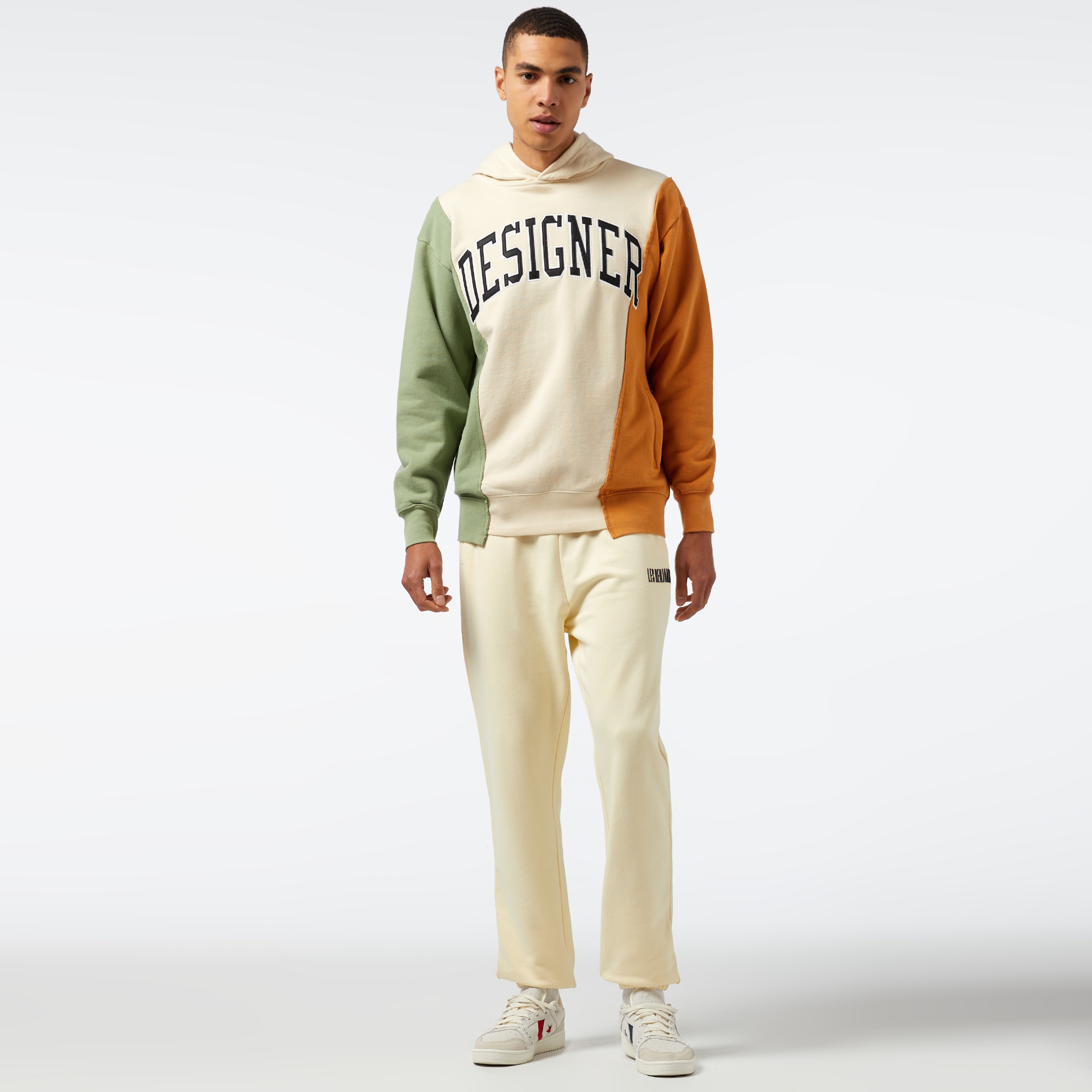 Market Designer Panel Erkek Yeşil Sweatshirt