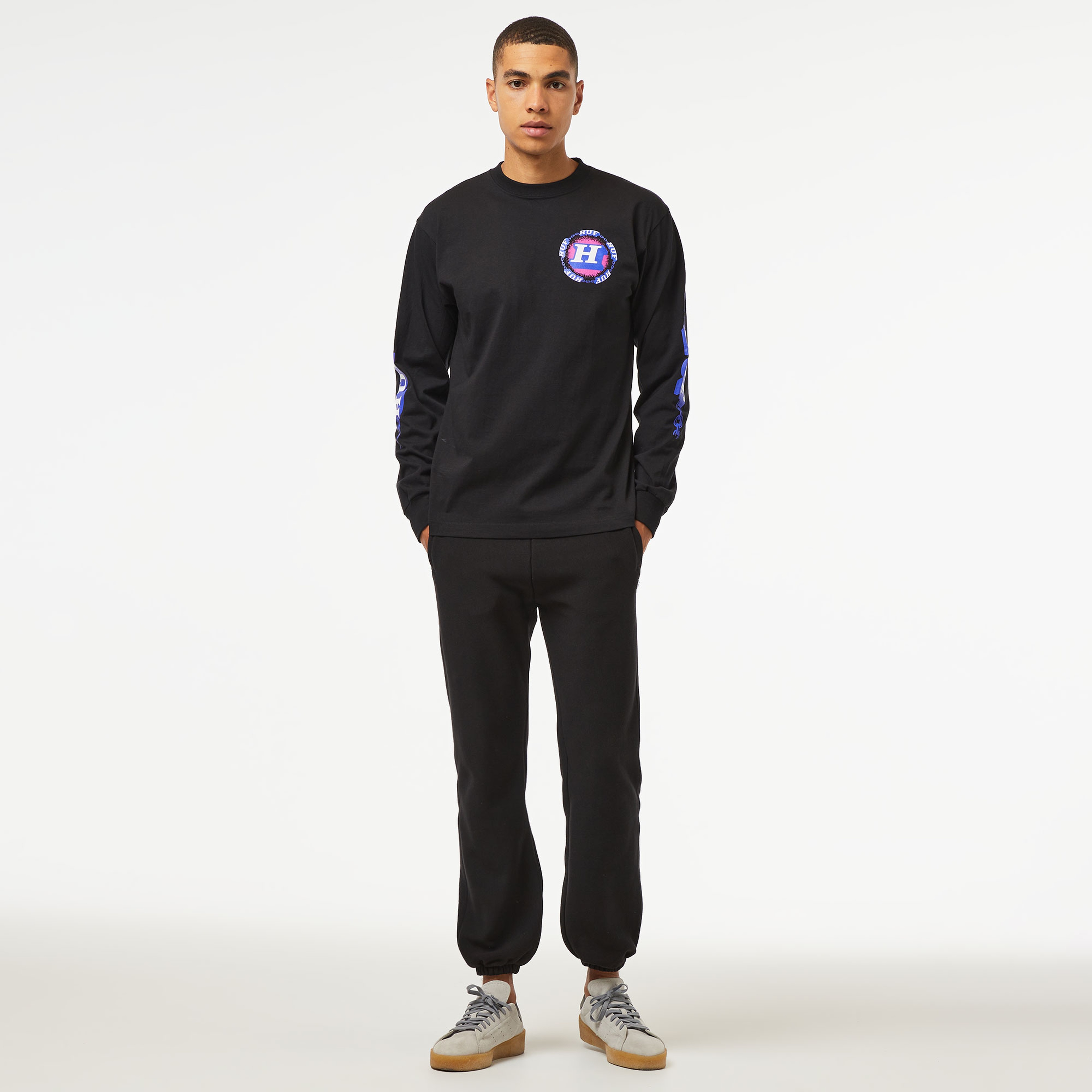 HUF Dependable L/S Erkek Siyah Sweatshirt