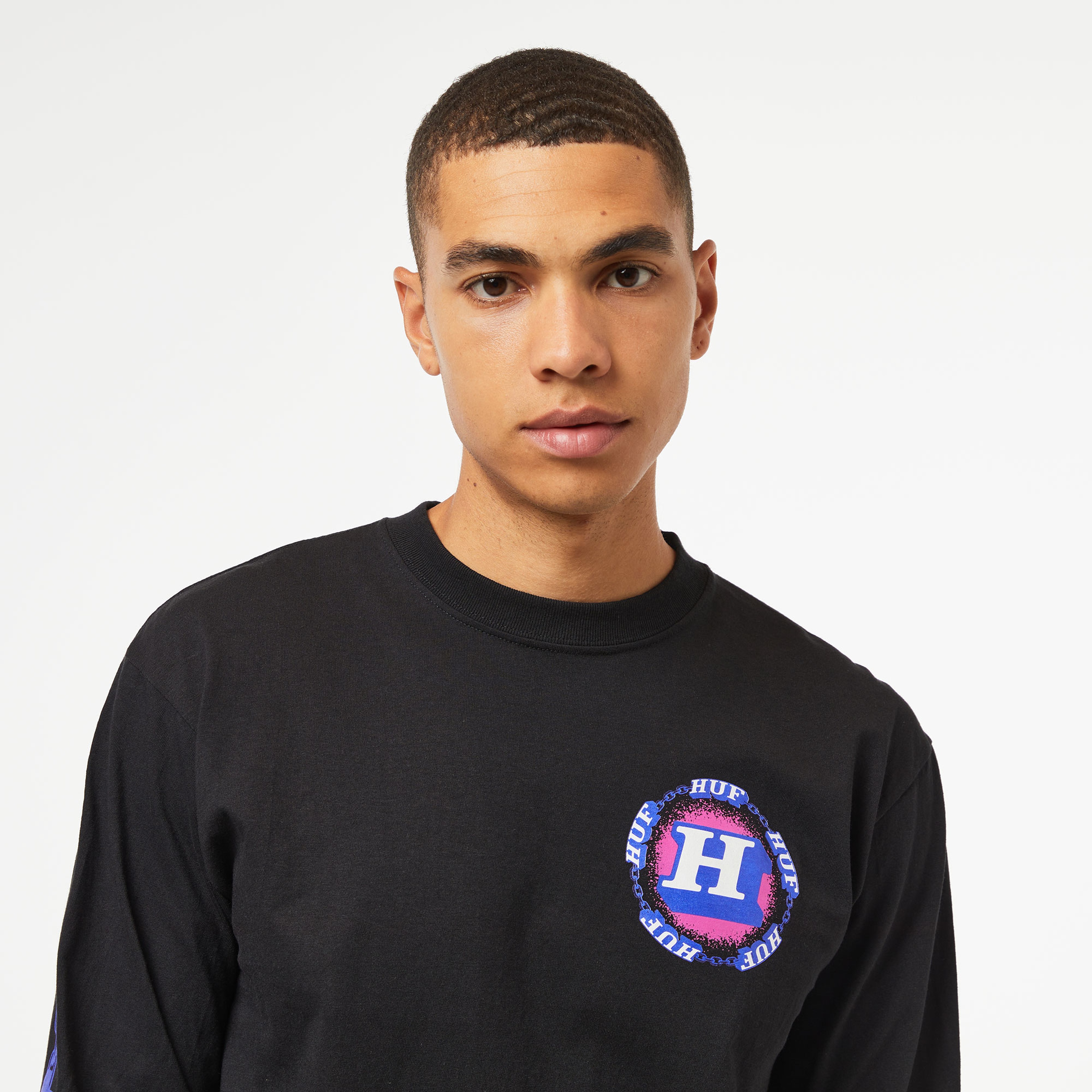 HUF Dependable L/S Erkek Siyah Sweatshirt