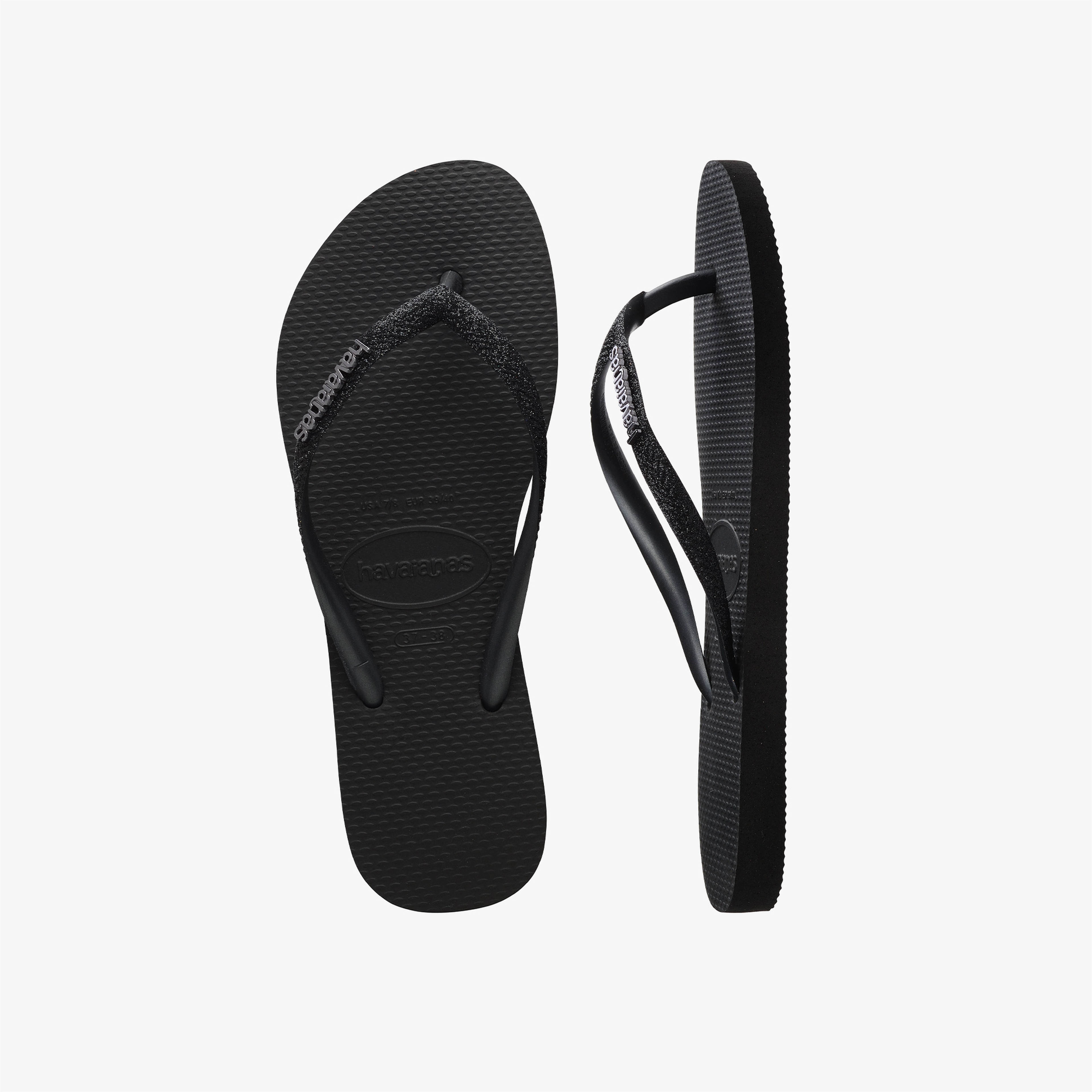 Havaianas Slim Glitter Kadın Siyah Terlik