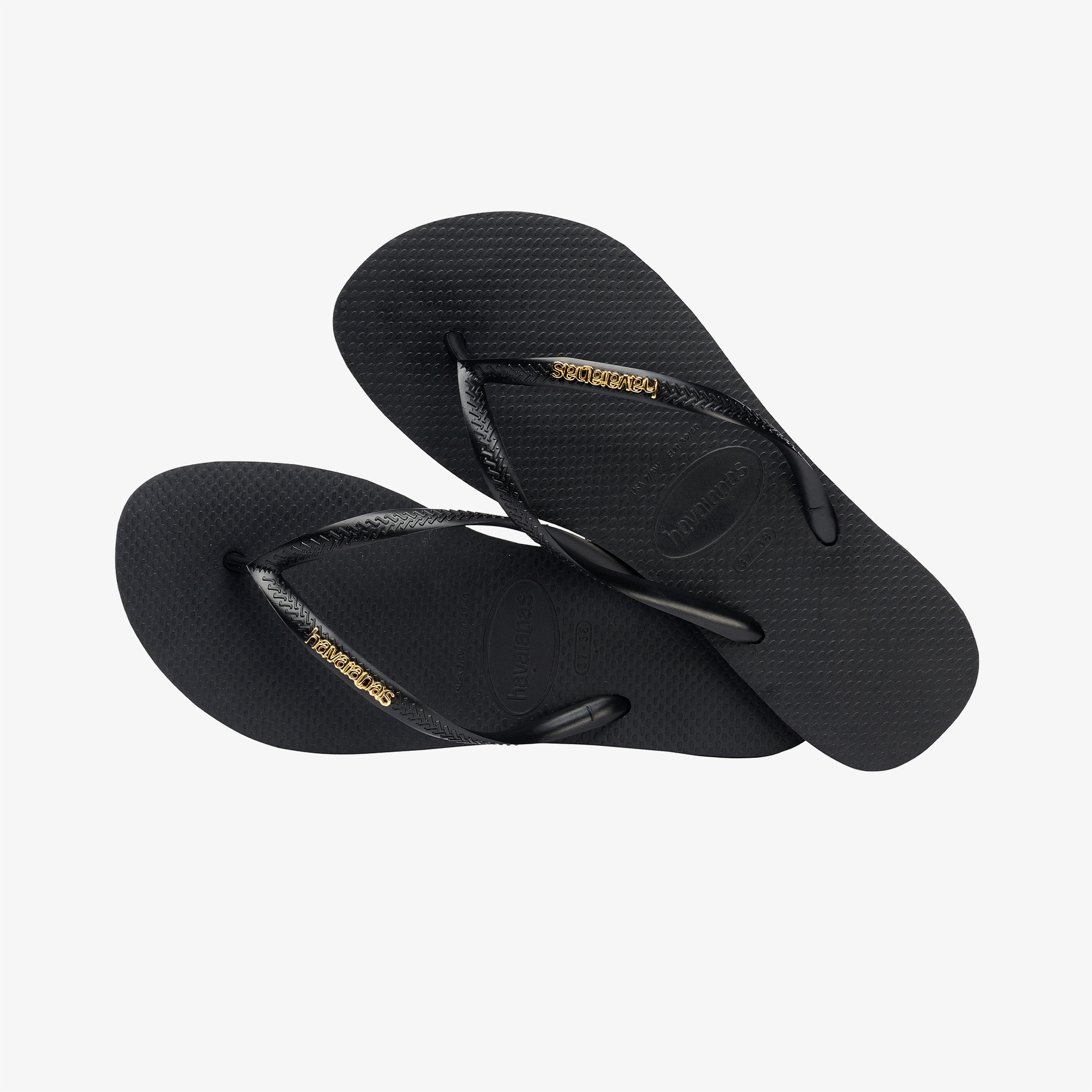Havaianas Slim Logo Kadın Siyah Terlik