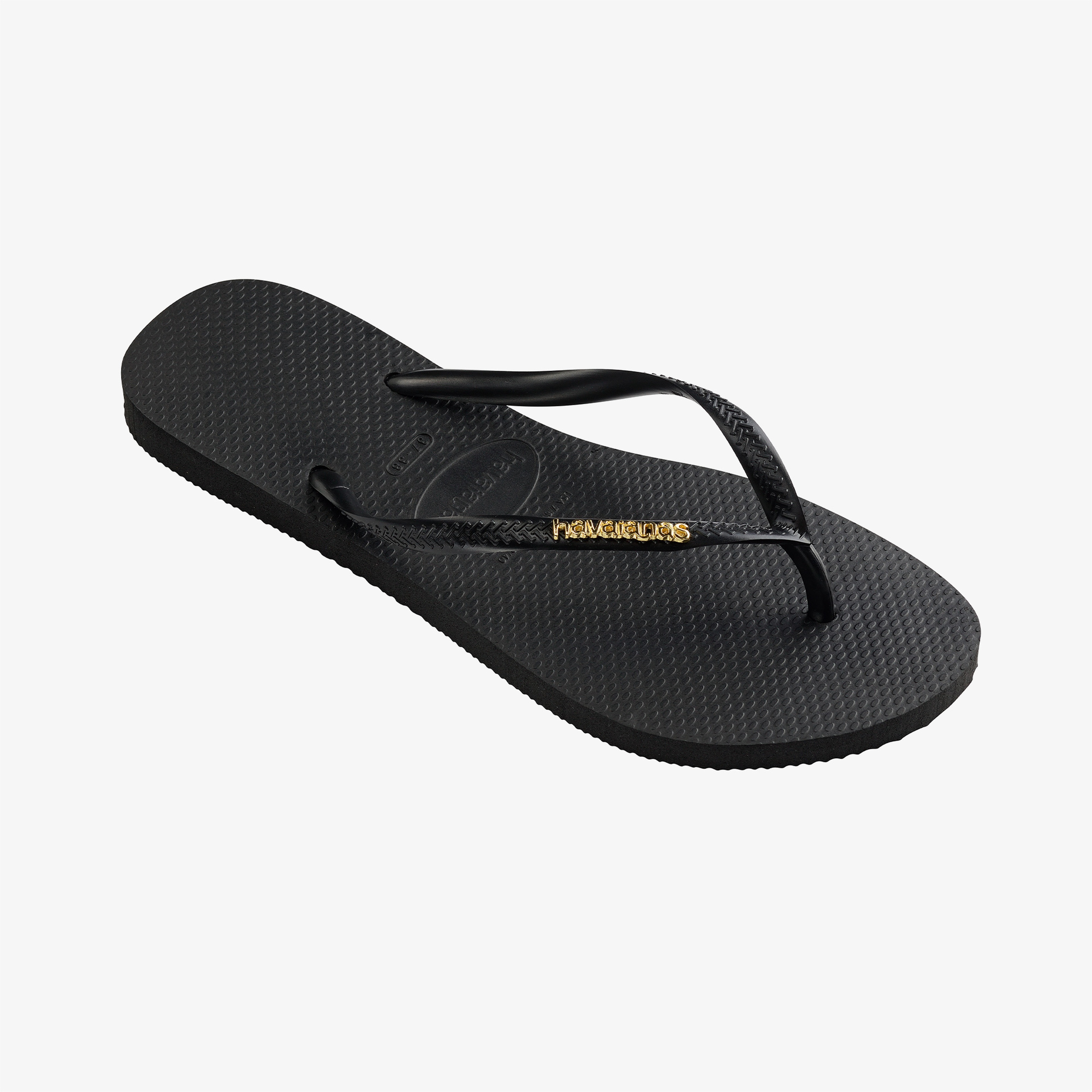 Havaianas Slim Logo Kadın Siyah Terlik