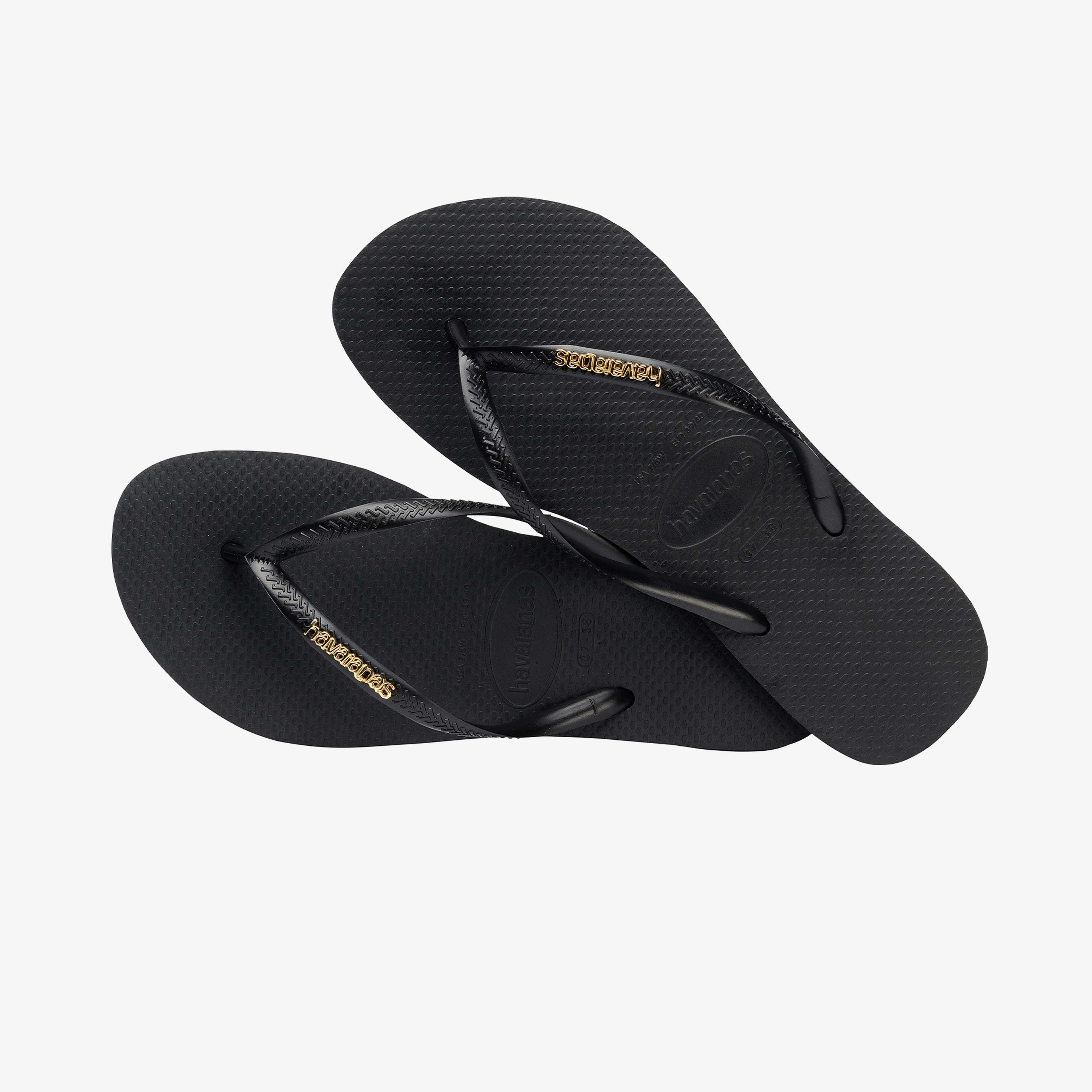 Havaianas Slim Logo Kadın Siyah Terlik