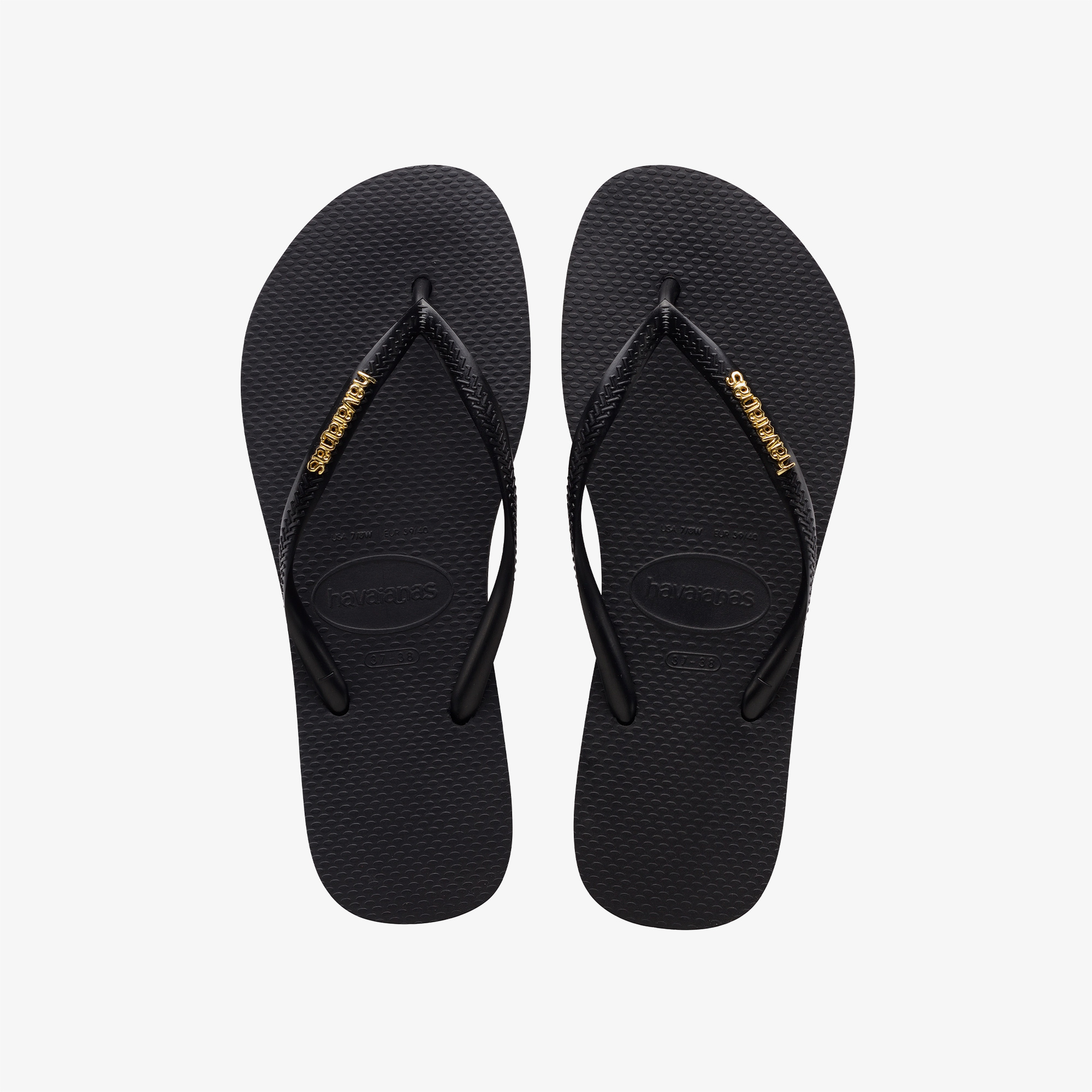 Havaianas Slim Logo Kadın Siyah Terlik