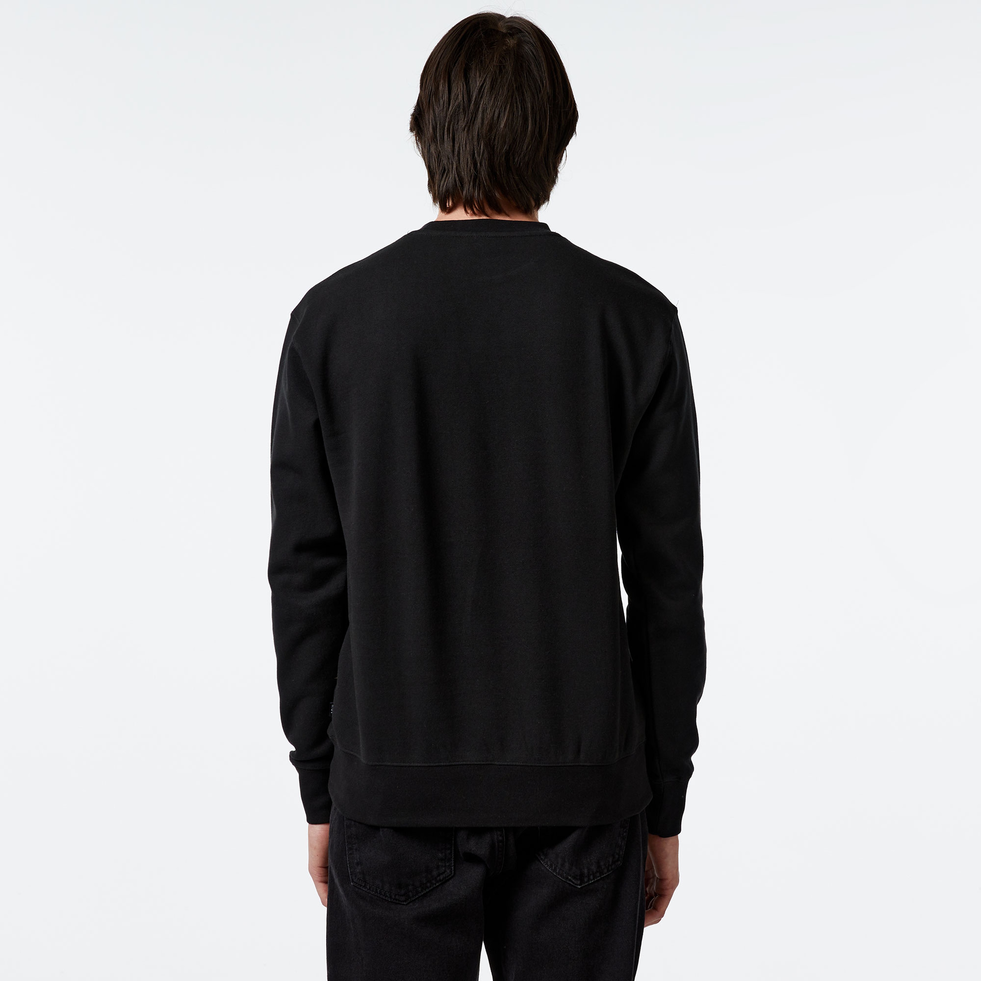 HUF Set Triple Triangle Crewneck Erkek Siyah Sweatshirt