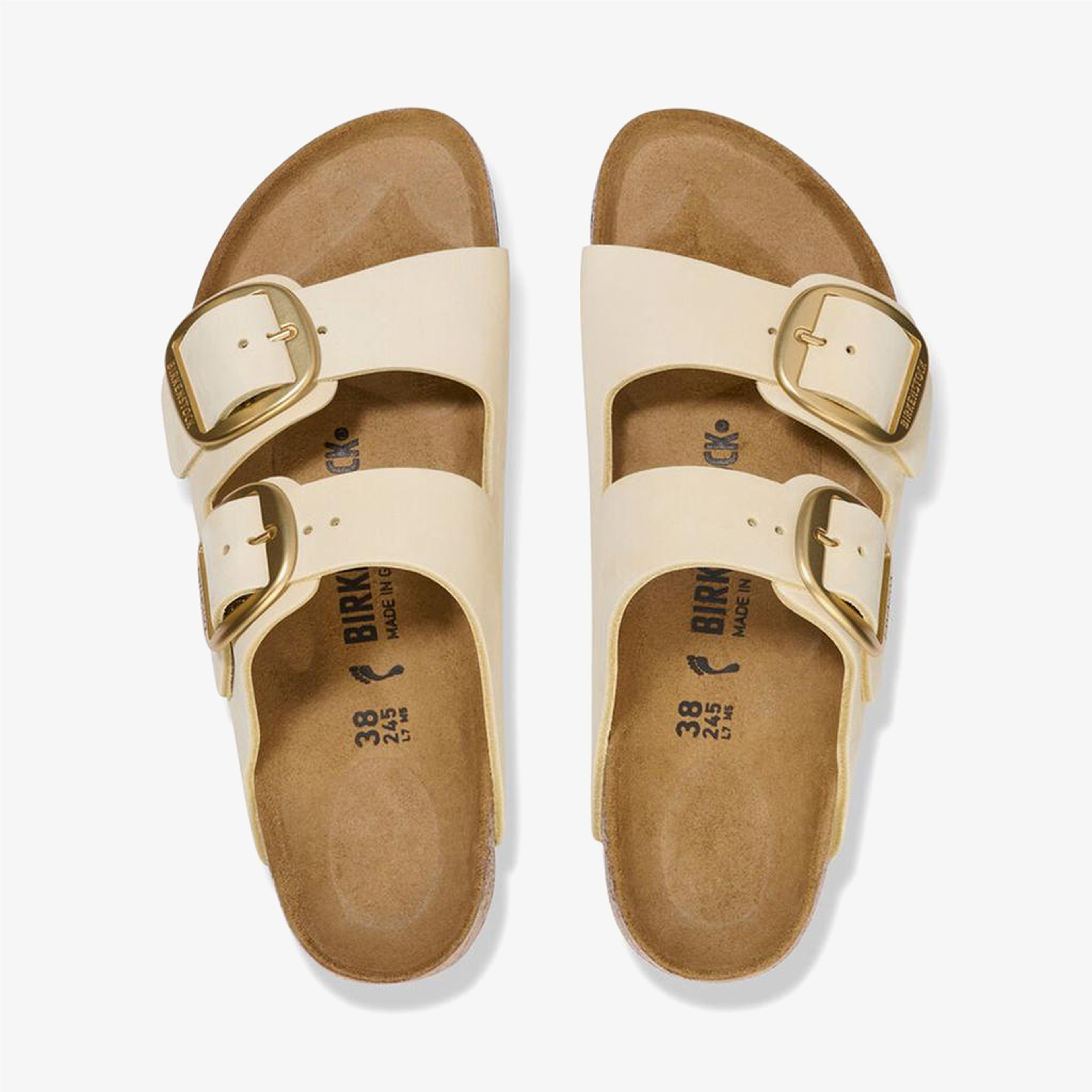 Birkenstock Arizona Big Buckle Nu Kadın Krem Terlik