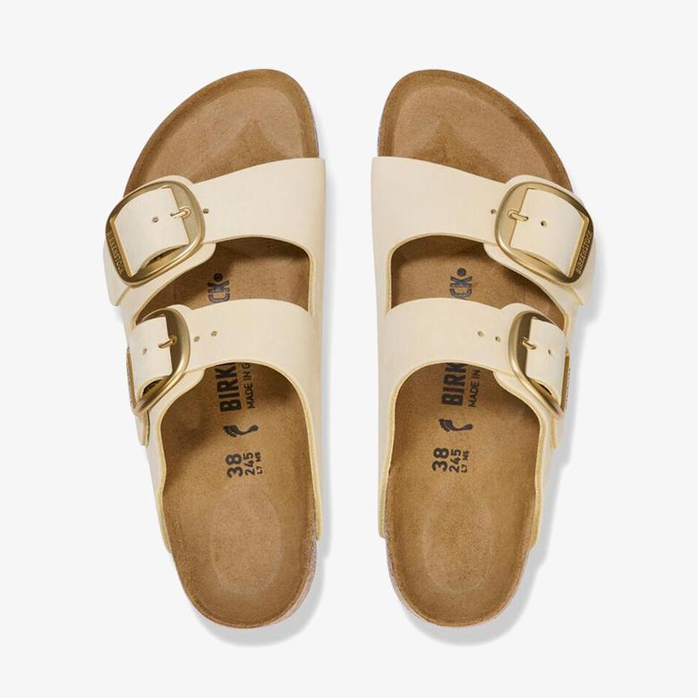 Birkenstock Arizona Big Buckle Nu Kadın Krem Terlik