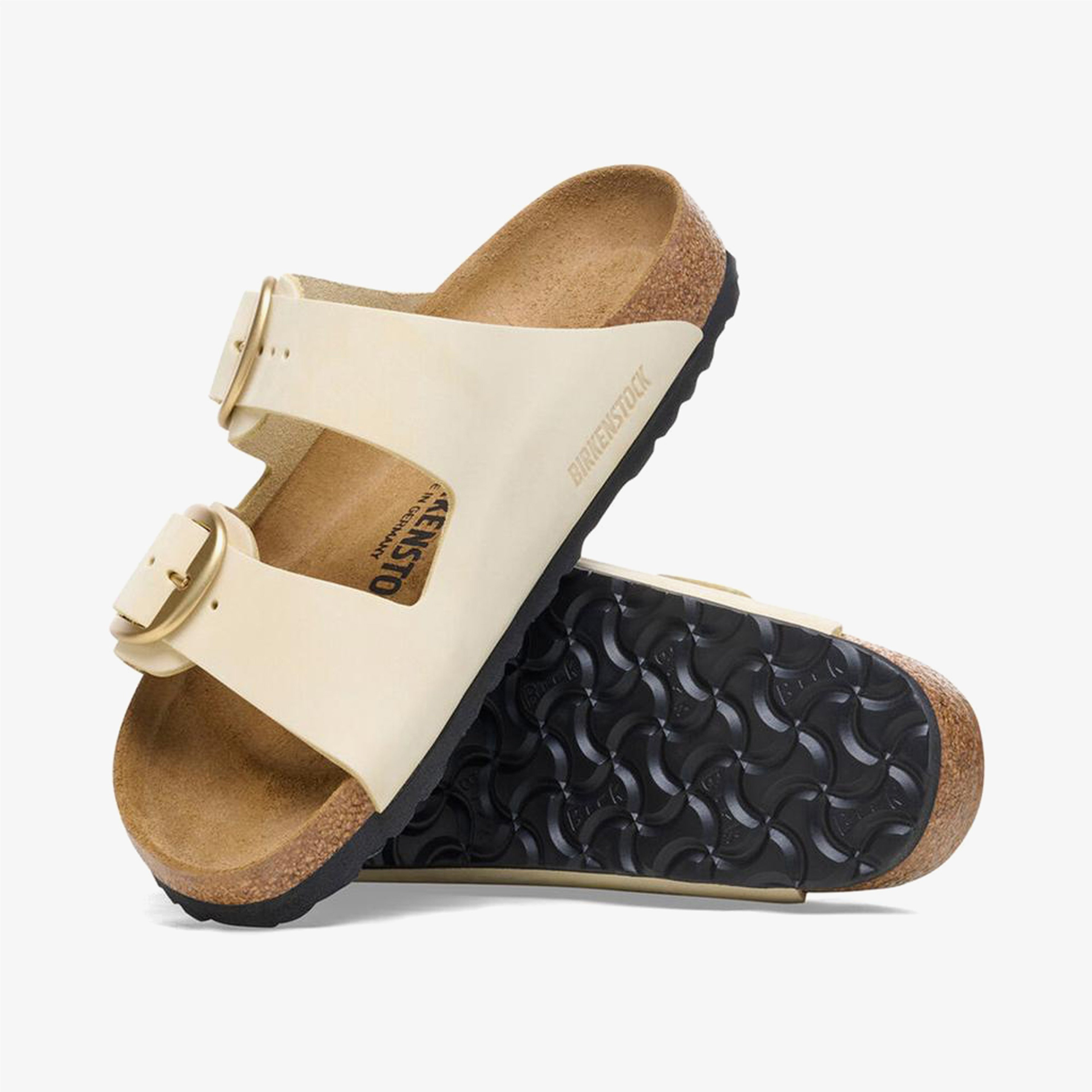 Birkenstock Arizona Big Buckle Nu Kadın Krem Terlik