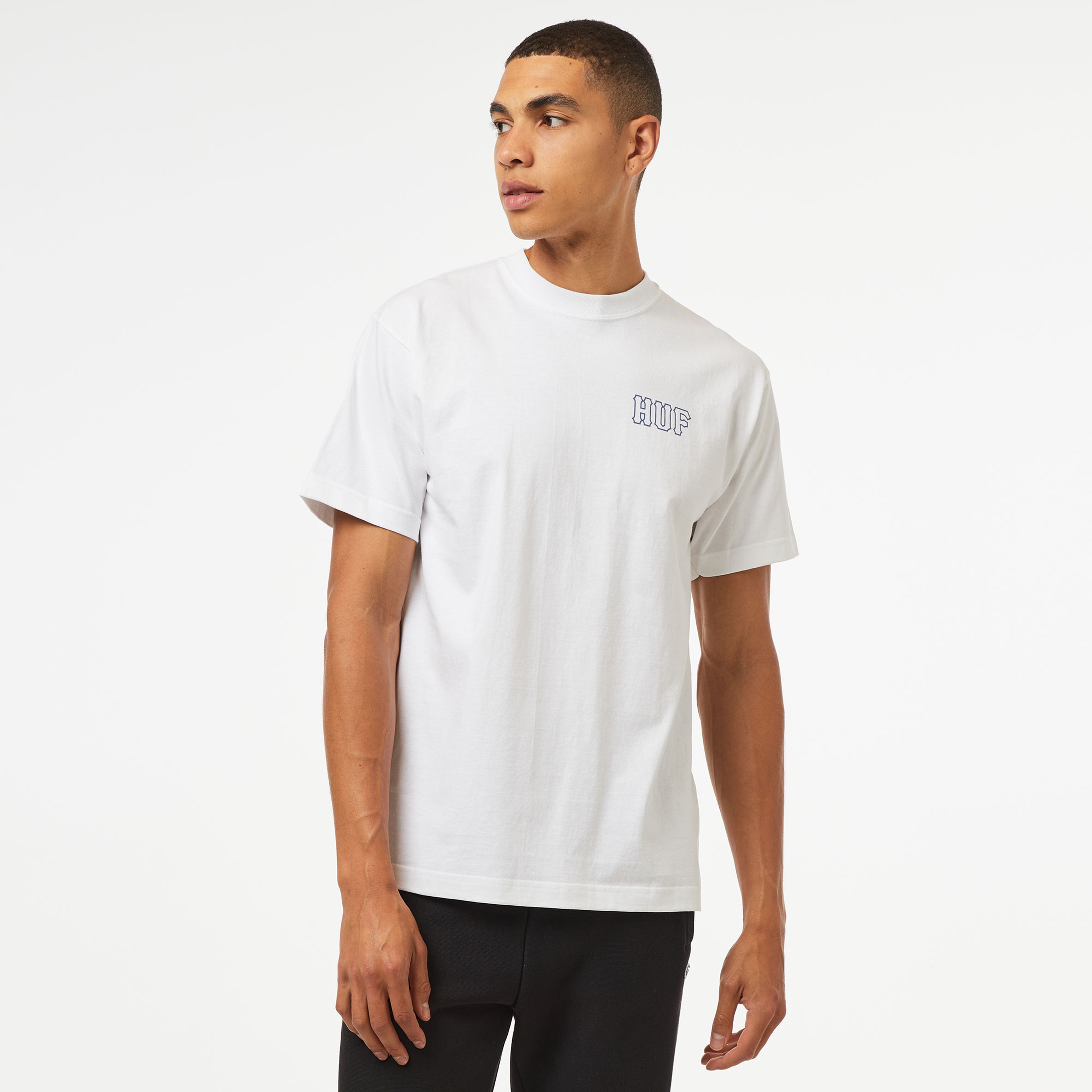 HUF Huf Set H S/S Erkek Beyaz T-Shirt
