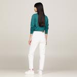 Tommy Hilfiger Ultra High Rise Tapered Kadın Beyaz Pantolon