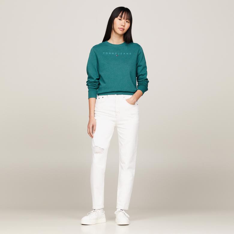 Tommy Hilfiger Ultra High Rise Tapered Kadın Beyaz Pantolon