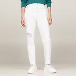 Tommy Hilfiger Ultra High Rise Tapered Kadın Beyaz Pantolon