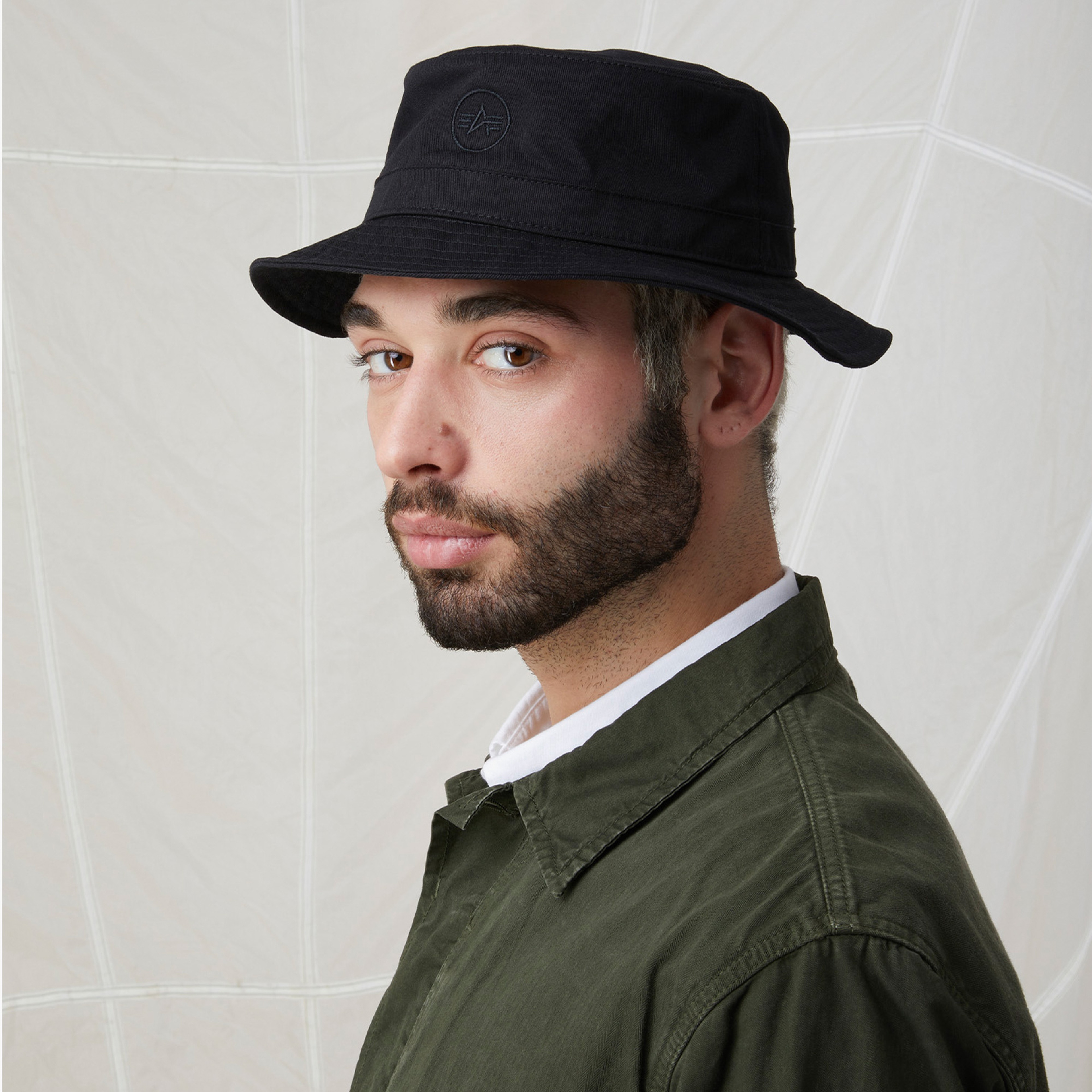 Alpha Industries Cotton Unisex Siyah Bucket