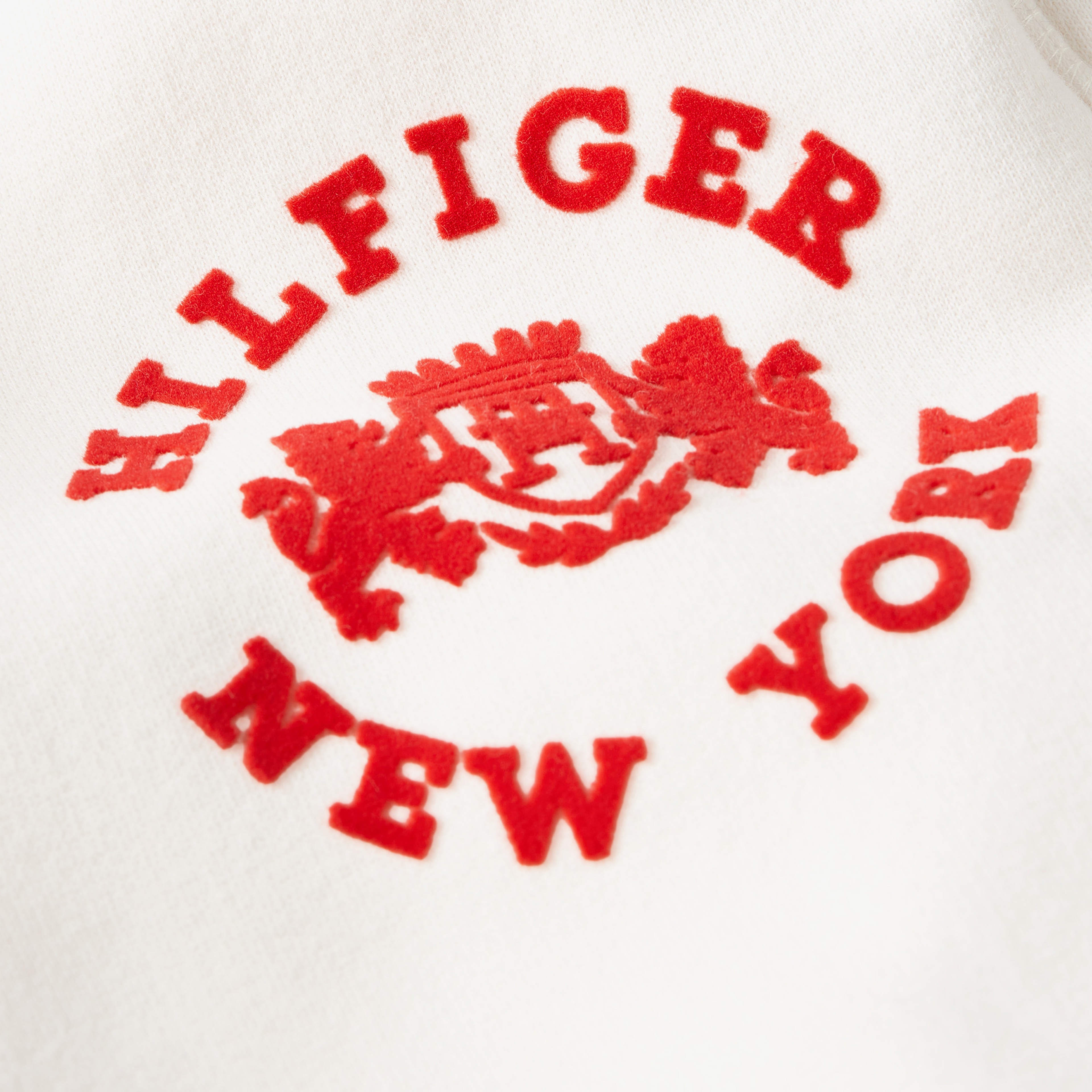 Tommy Hilfiger Varsity Flock Sweatpant Kadın Beyaz Eşofman Altı