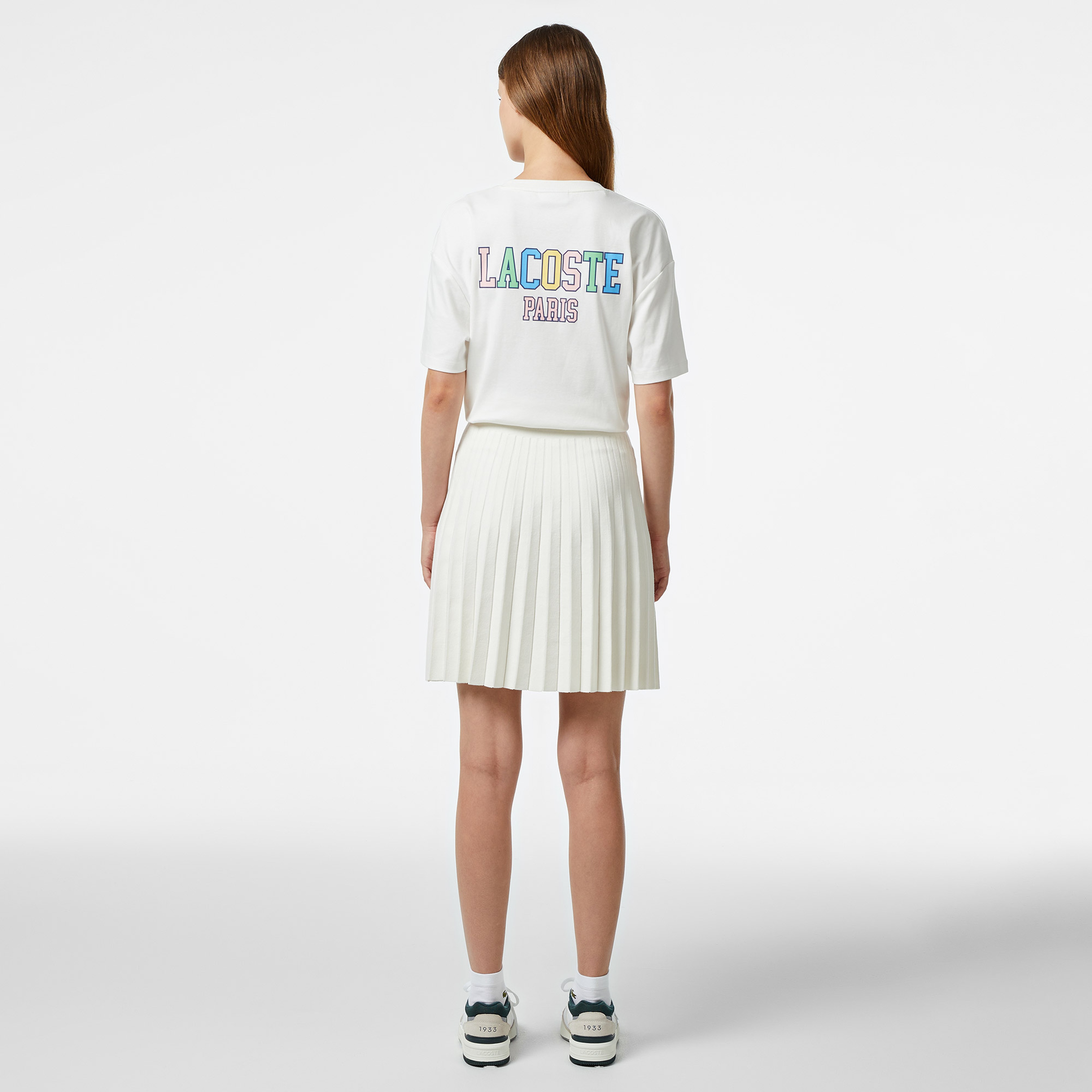 Kadın Flare Fit Beyaz Etek