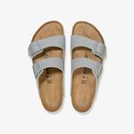 Birkenstock Arizona Bf Saffiano Erkek Gri Terlik