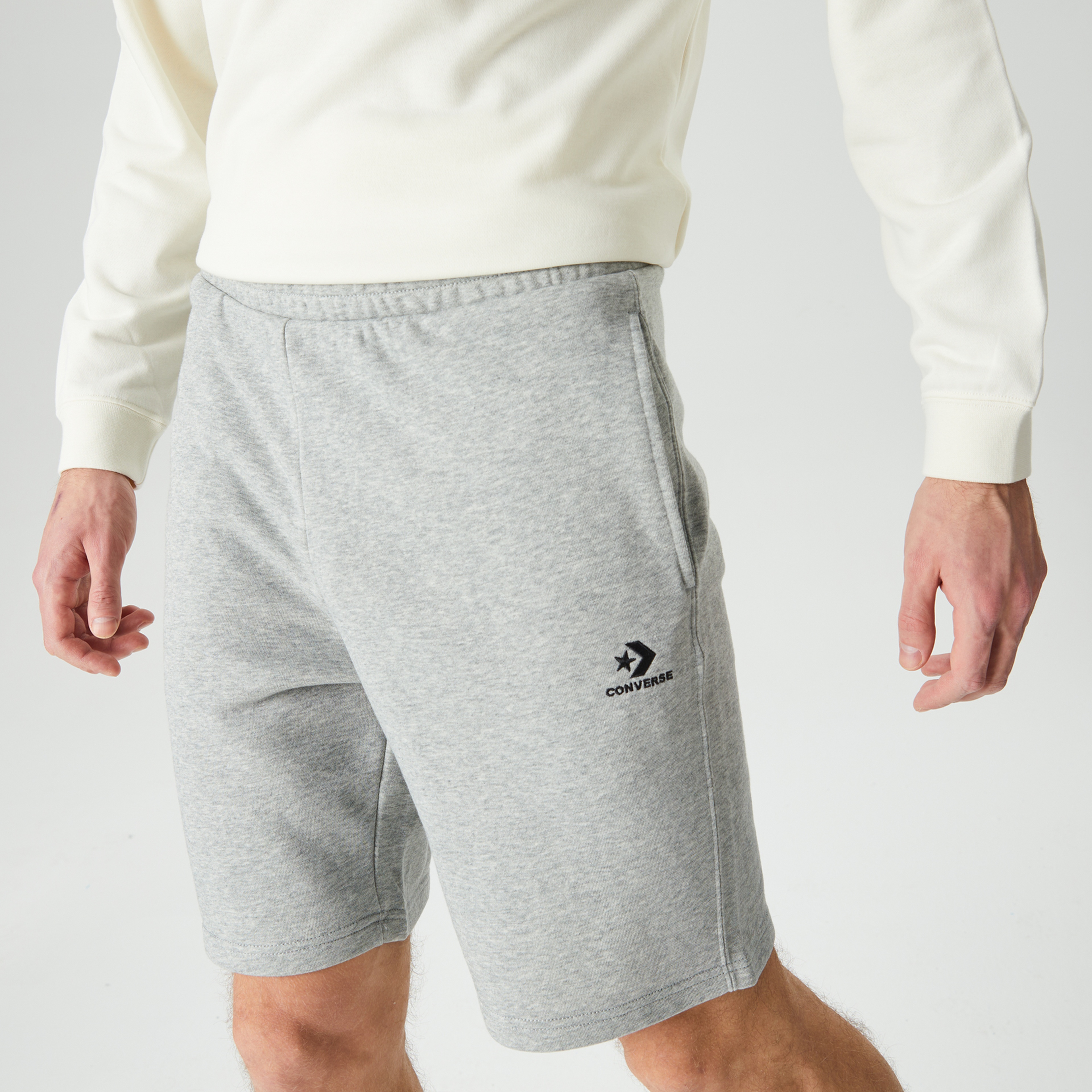 Converse Go-To Unisex Gri Şort
