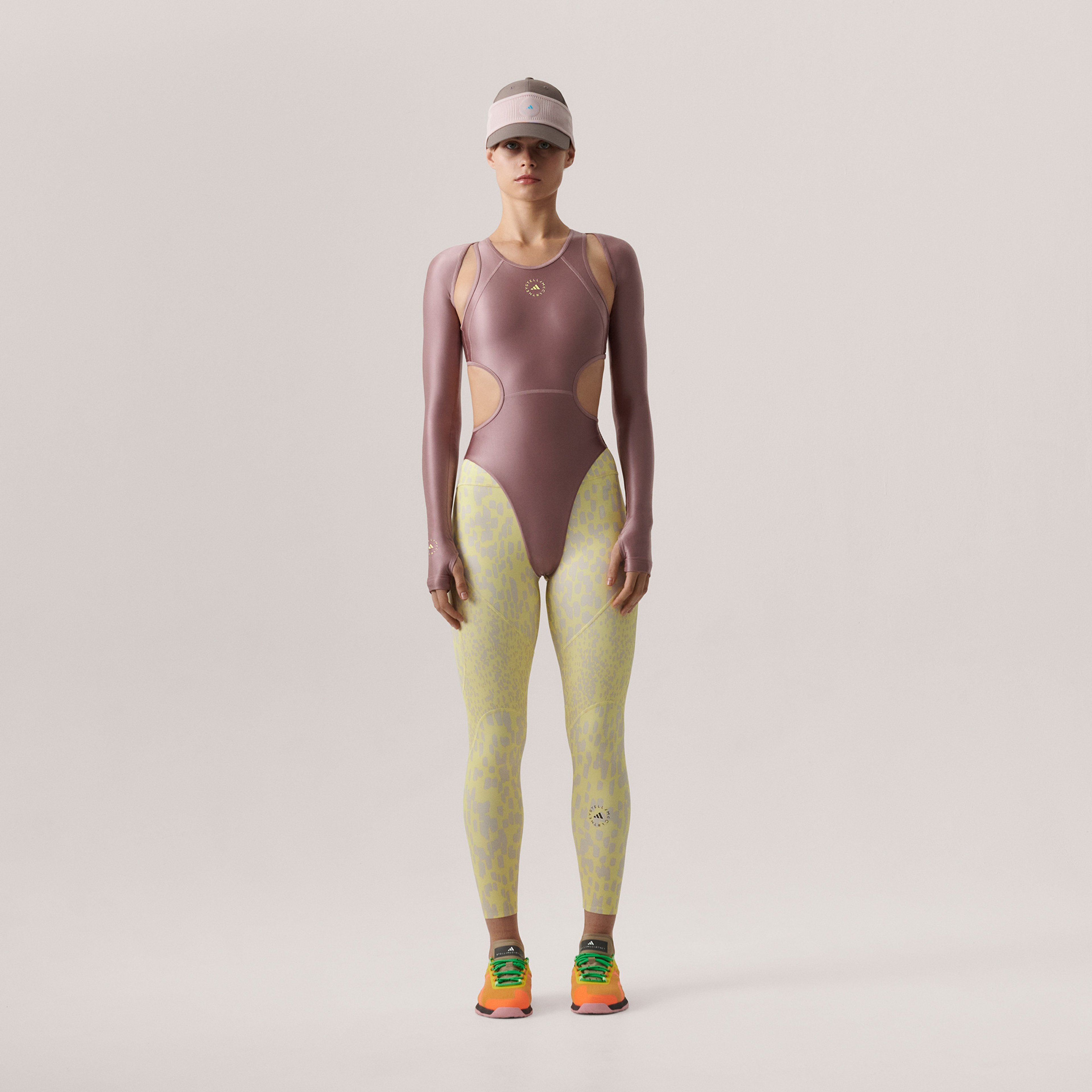 adidas x by Stella McCartney Asmc Tpr Ol 7/8 Kadın Sarı Tayt