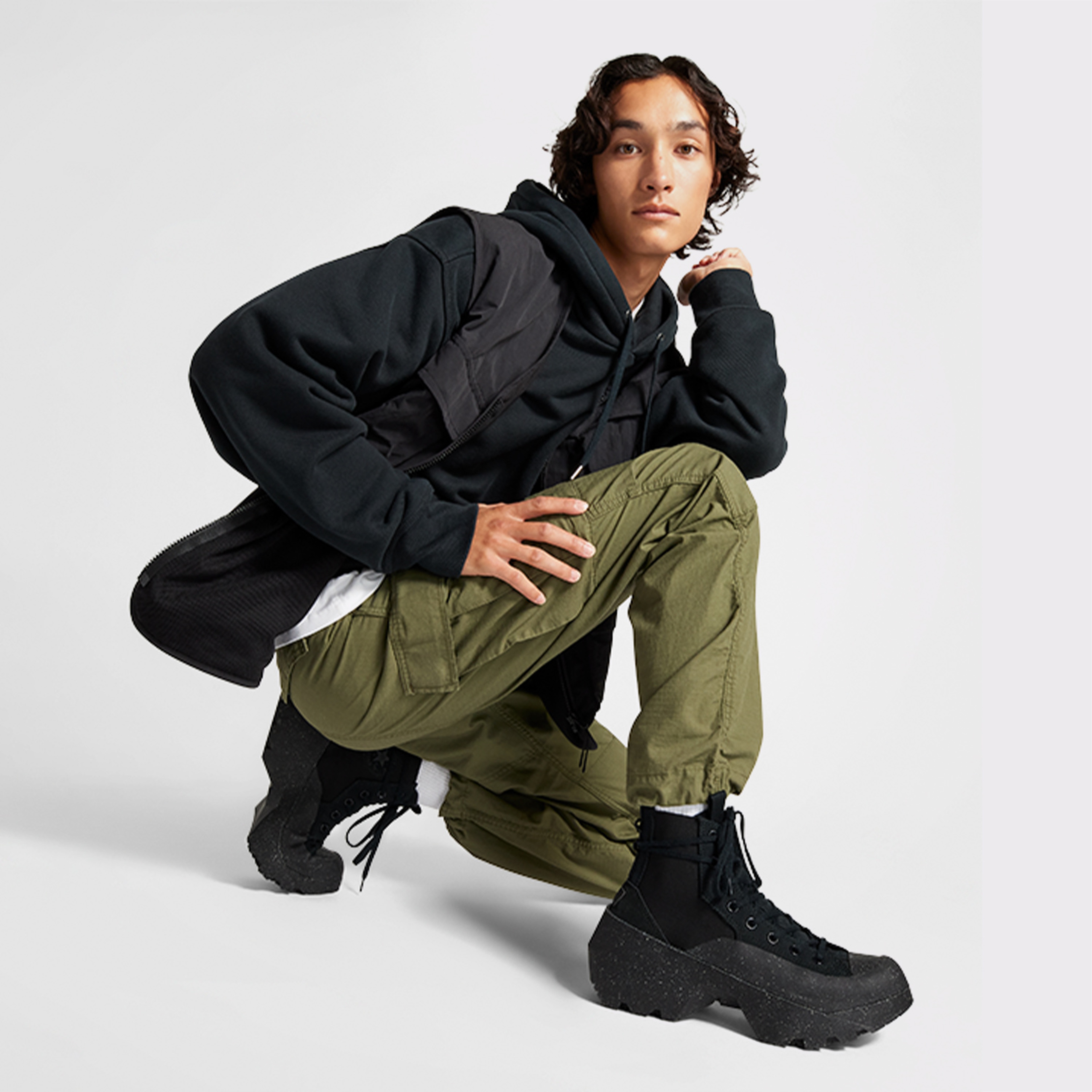 Converse Chuck 70 Geo Forma LS Unisex Siyah Sneaker